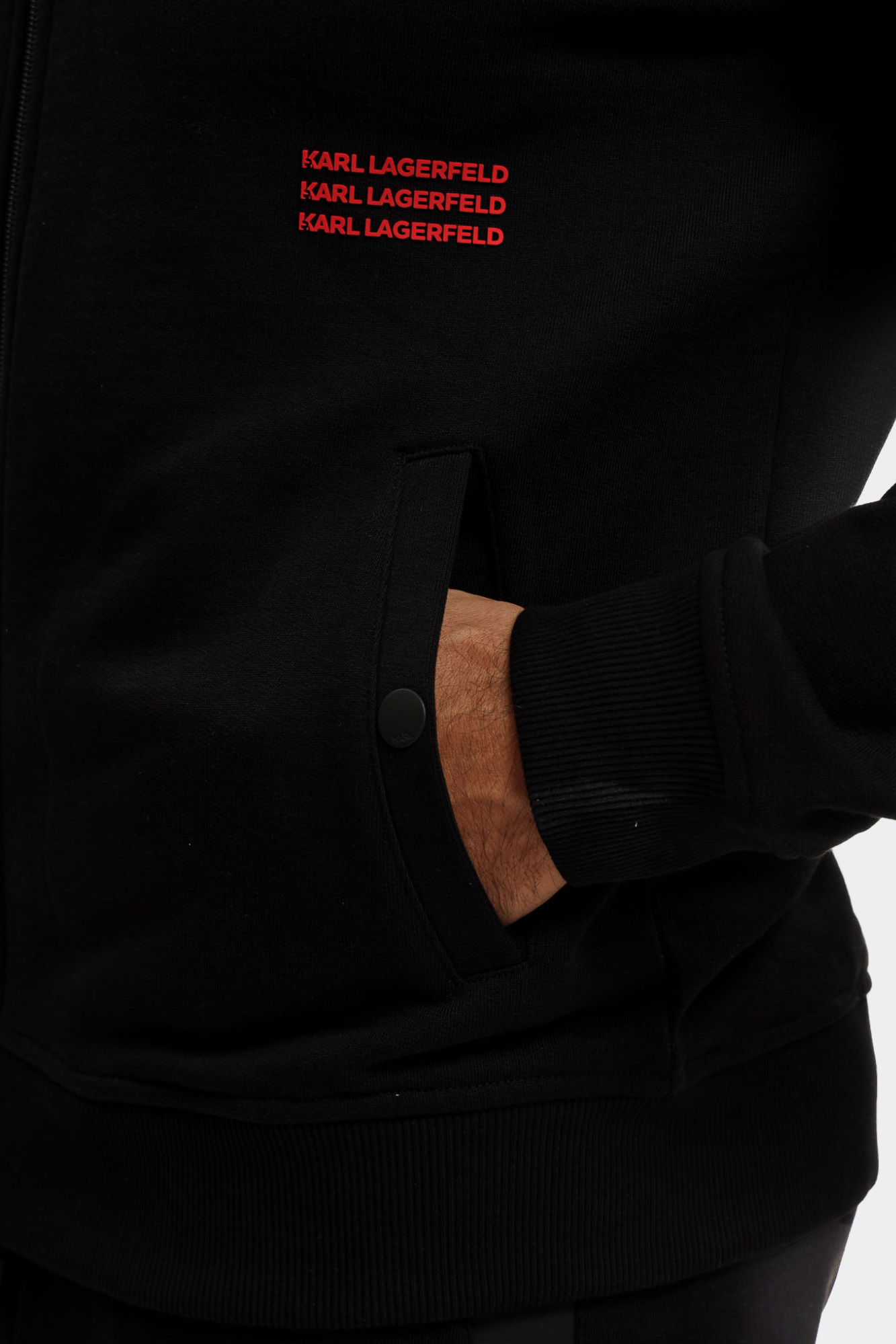 553904_705028 Толстовка с капюшоном Karl Lagerfeld Черный