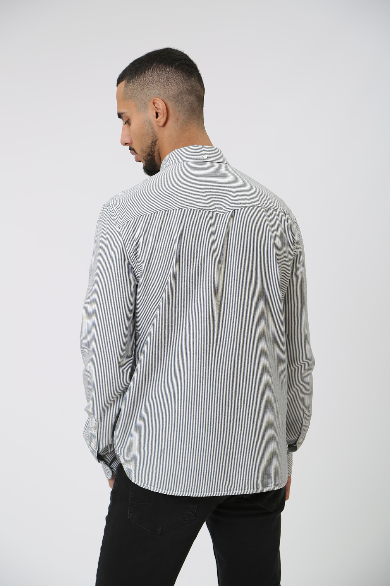 1014495 Рубашка с длинным рукавом Mustang Серый