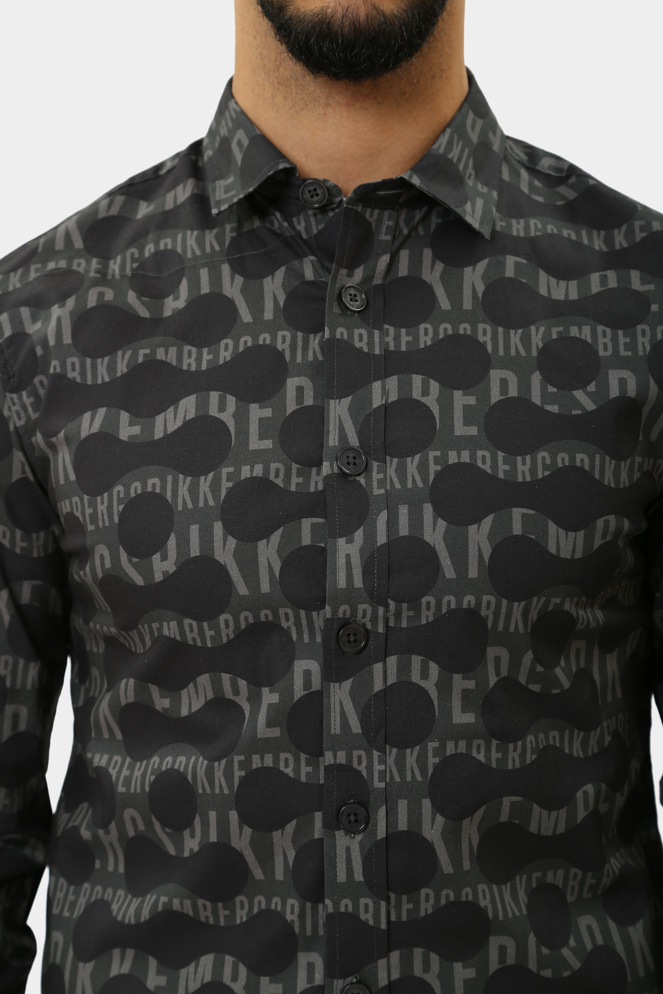 PBMS0311 Рубашка с длинным рукавом Bikkembergs Черный