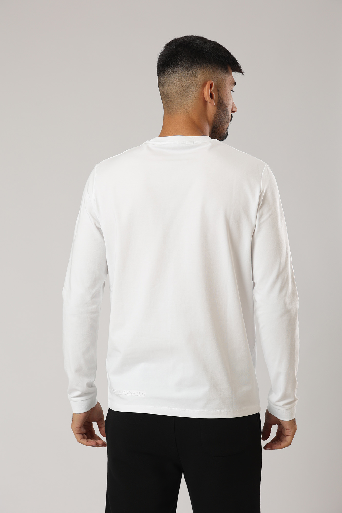 523221_745082 Лонгслив Karl Lagerfeld Белый