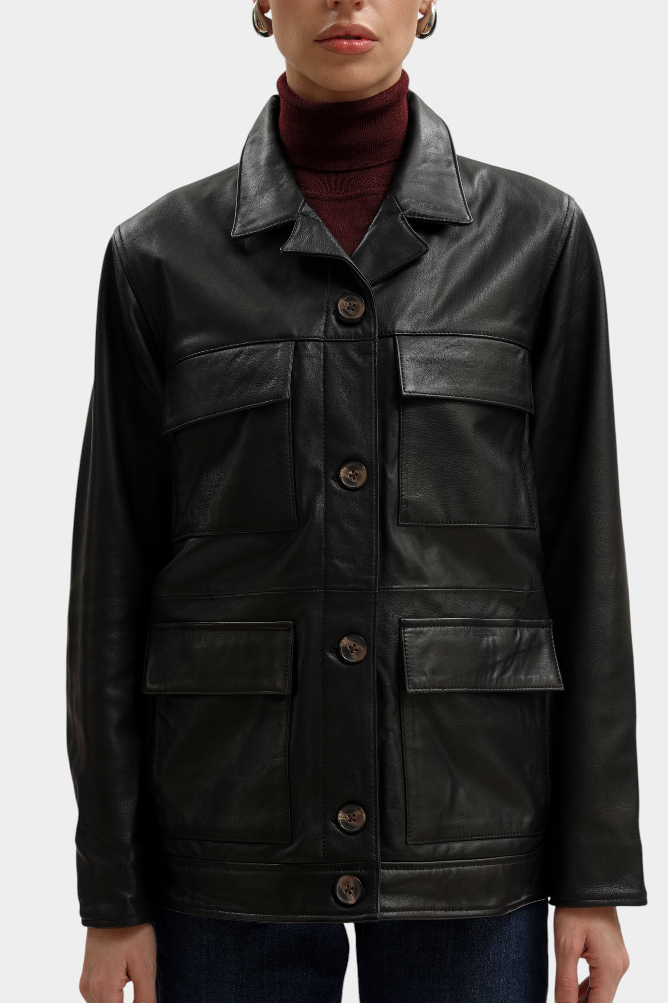 PL4024403 куртка кожаная pepe jeans 