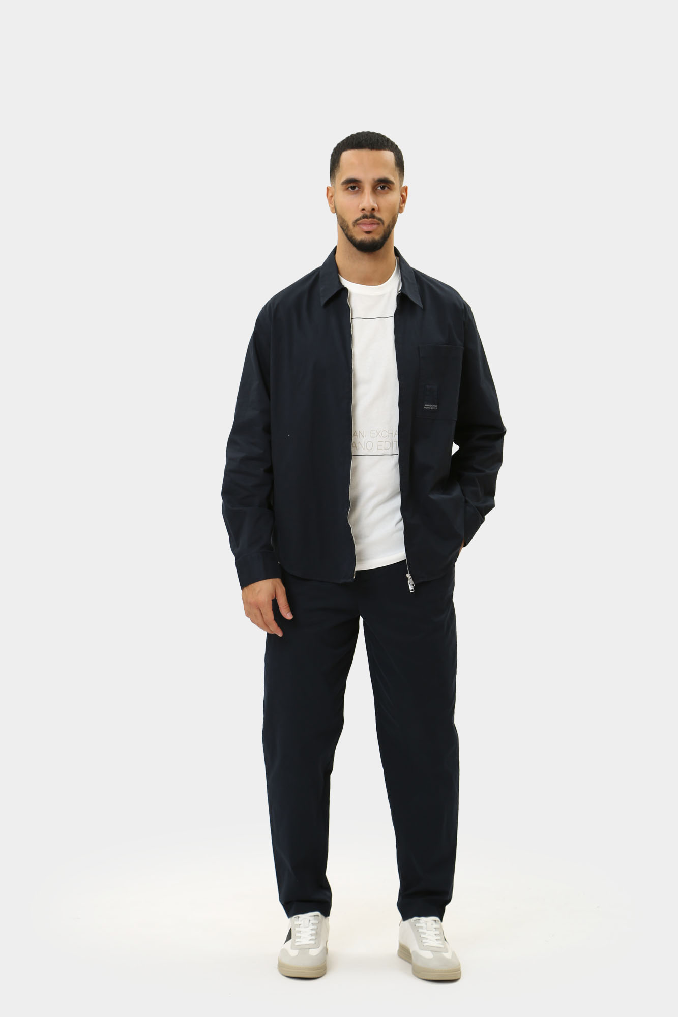 3DZC06_ZN3TZ Рубашка с длинным рукавом Armani Exchange Синий