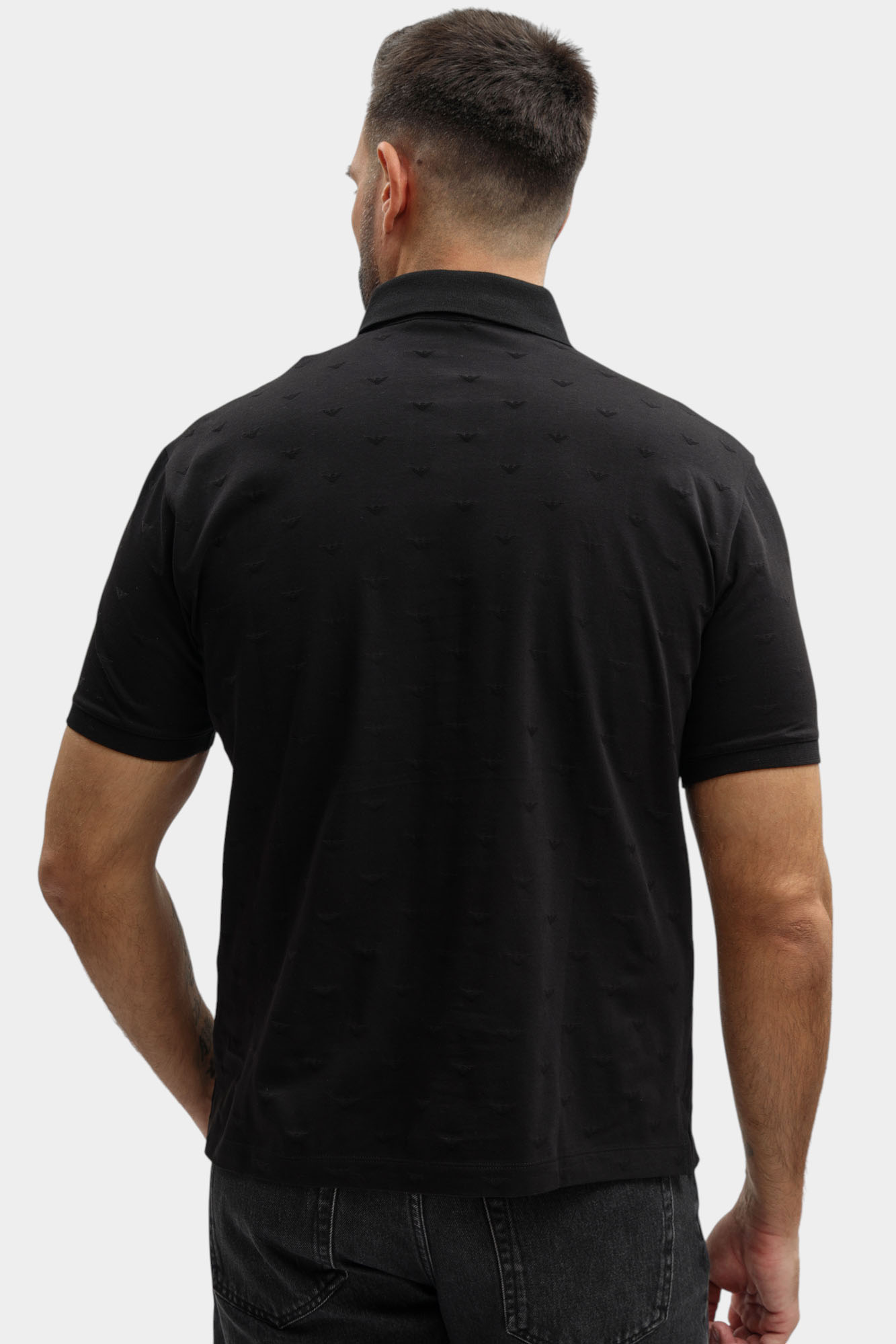 EM004912_AF10762 Поло Emporio Armani Черный