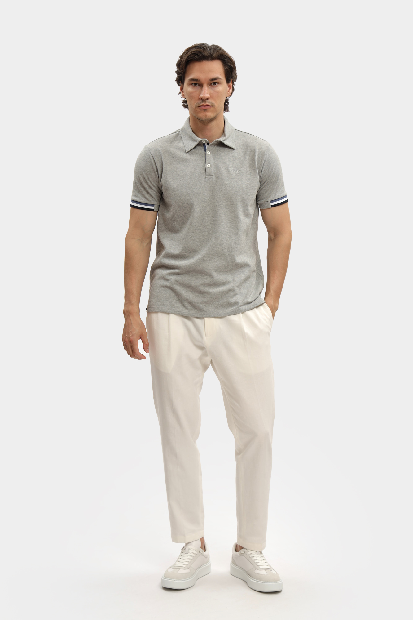 M5510LT3240 Поло Geox Серый