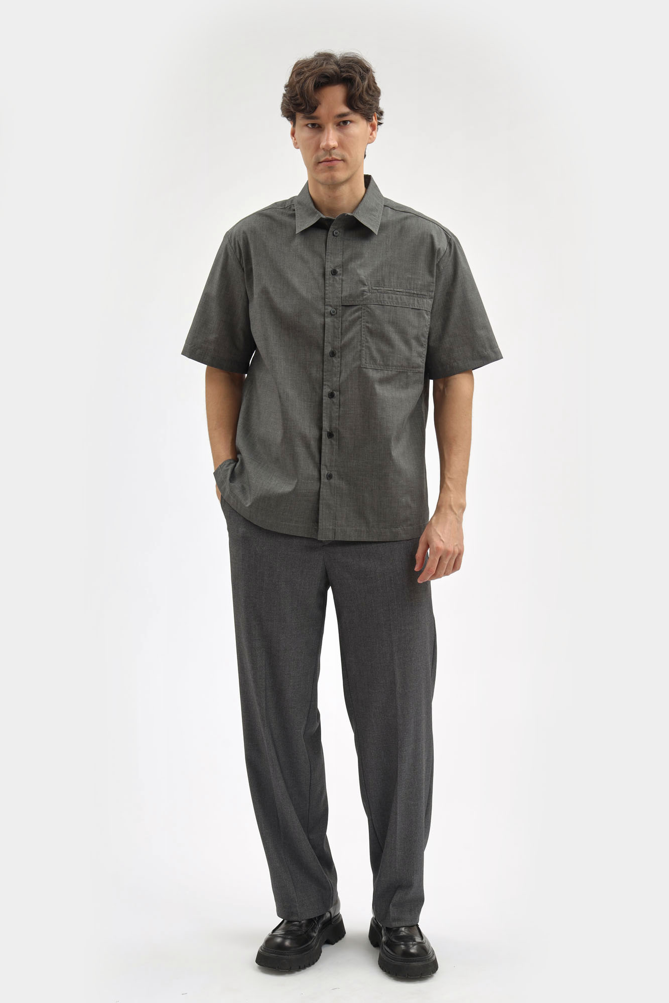 M-261-TH-56-0605 Рубашка The Hills Серый