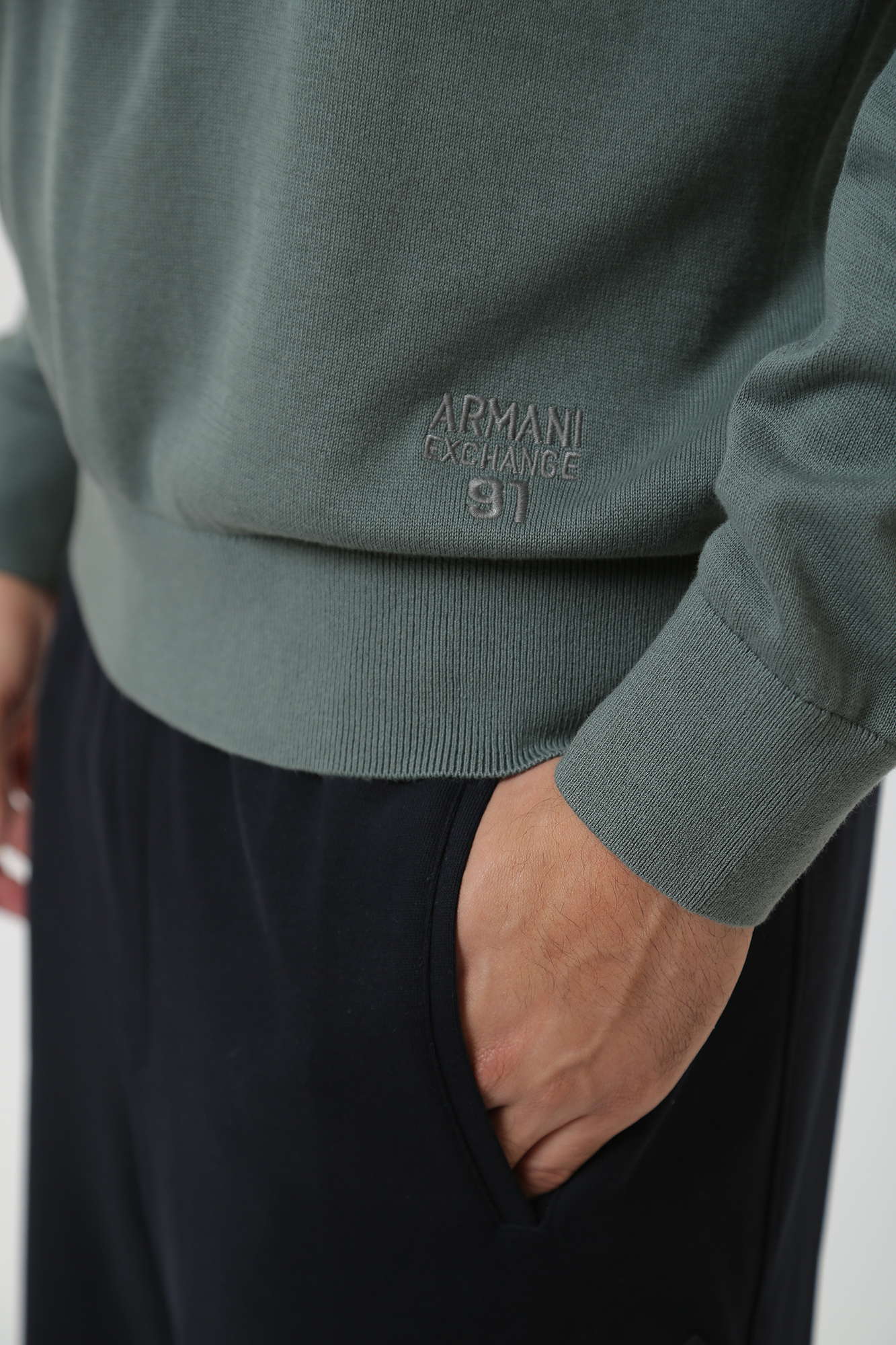 3DZM6A_ZMQ7Z Джемпер Armani Exchange Зеленый
