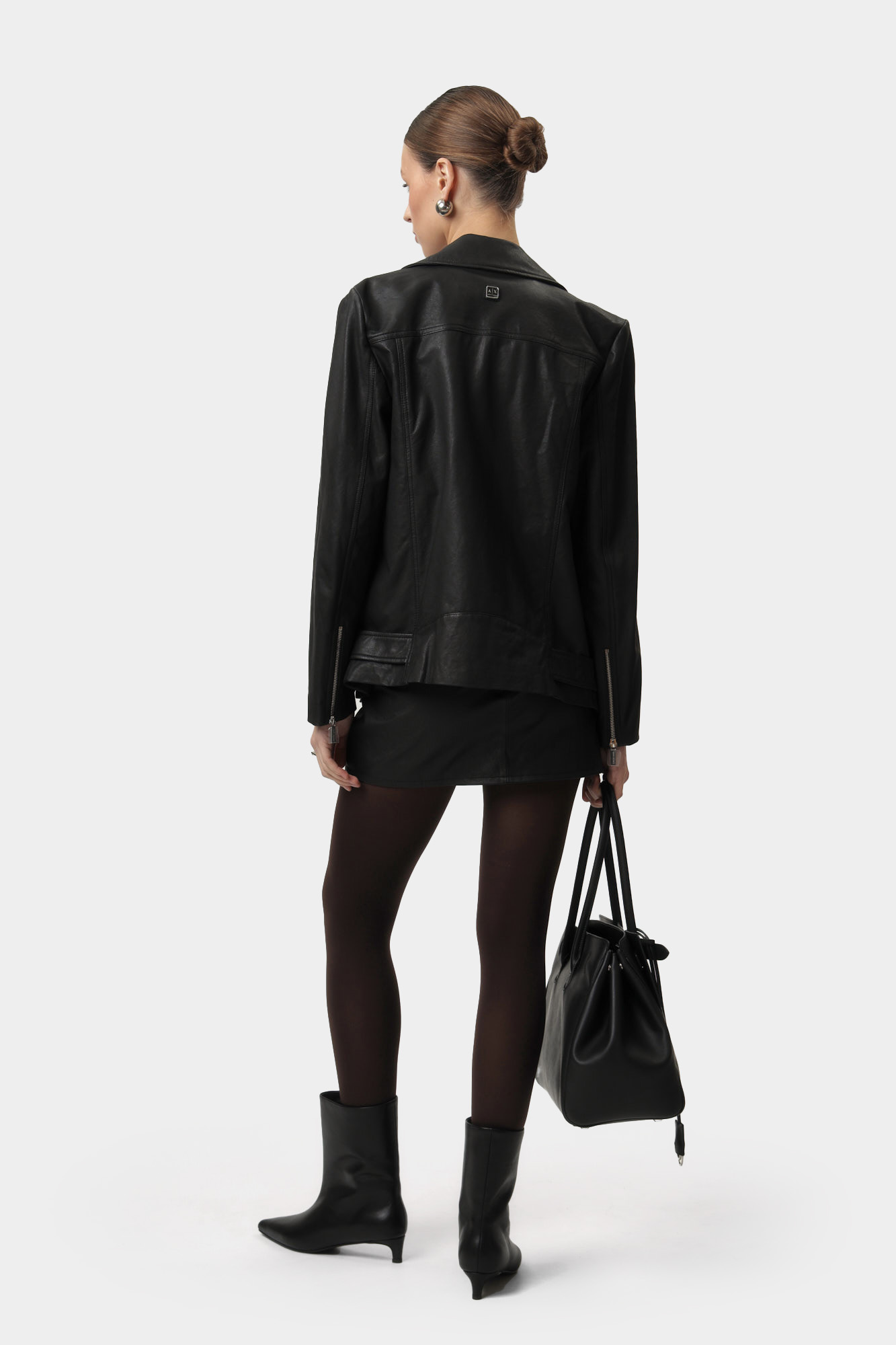 XW000218_AF10854 куртка кожаная armani exchange 