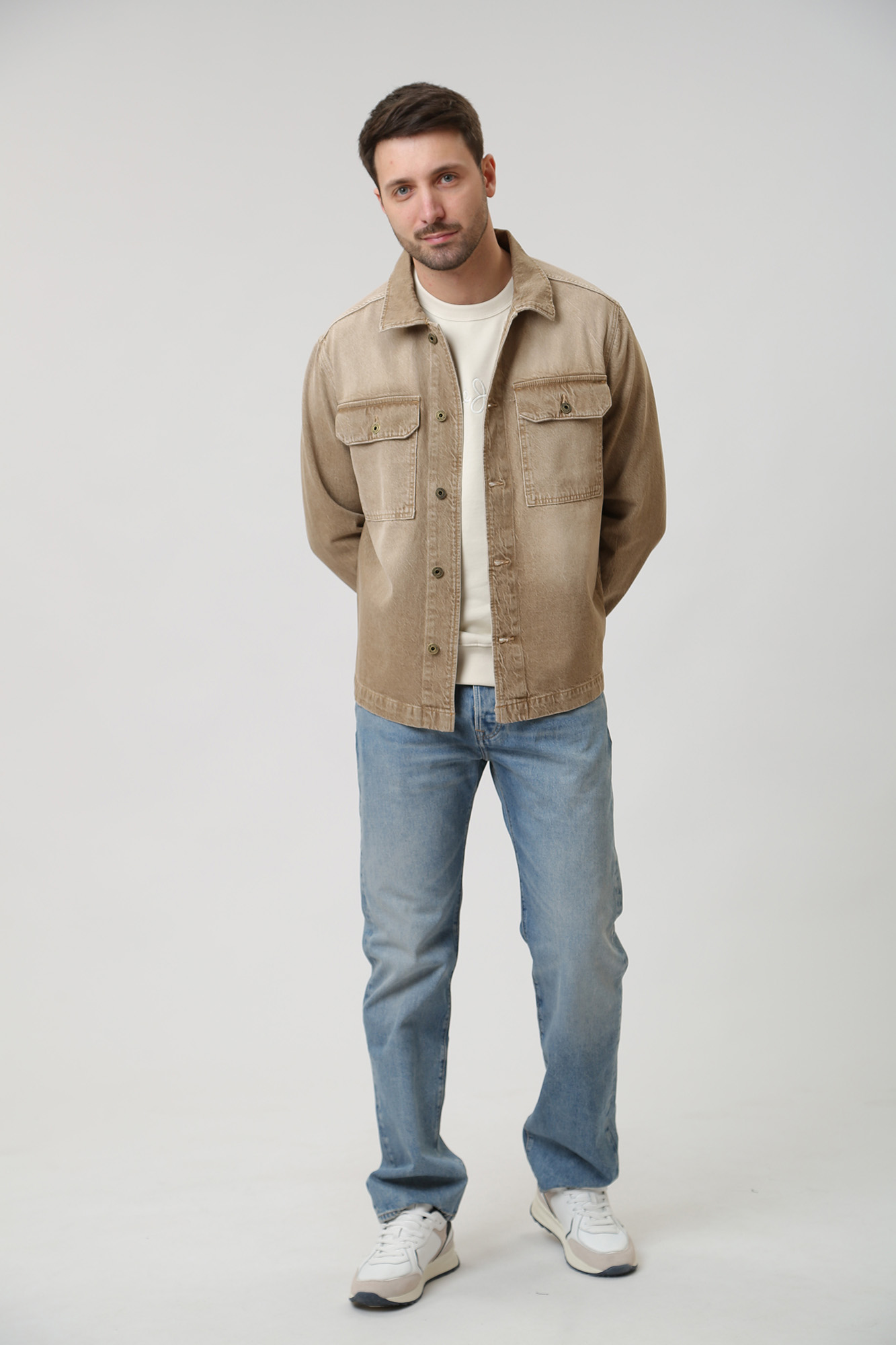 PM308285 Рубашка с длинным рукавом Pepe Jeans Бежевый