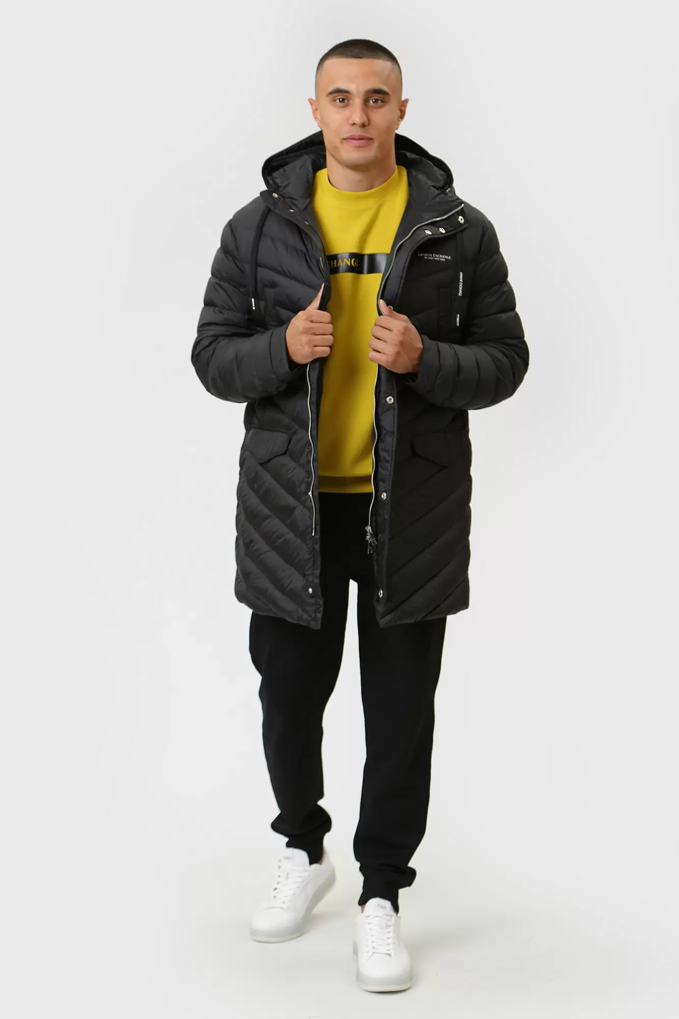 8NZL20_ZNW3Z Пальто пуховое Armani Exchange Черный