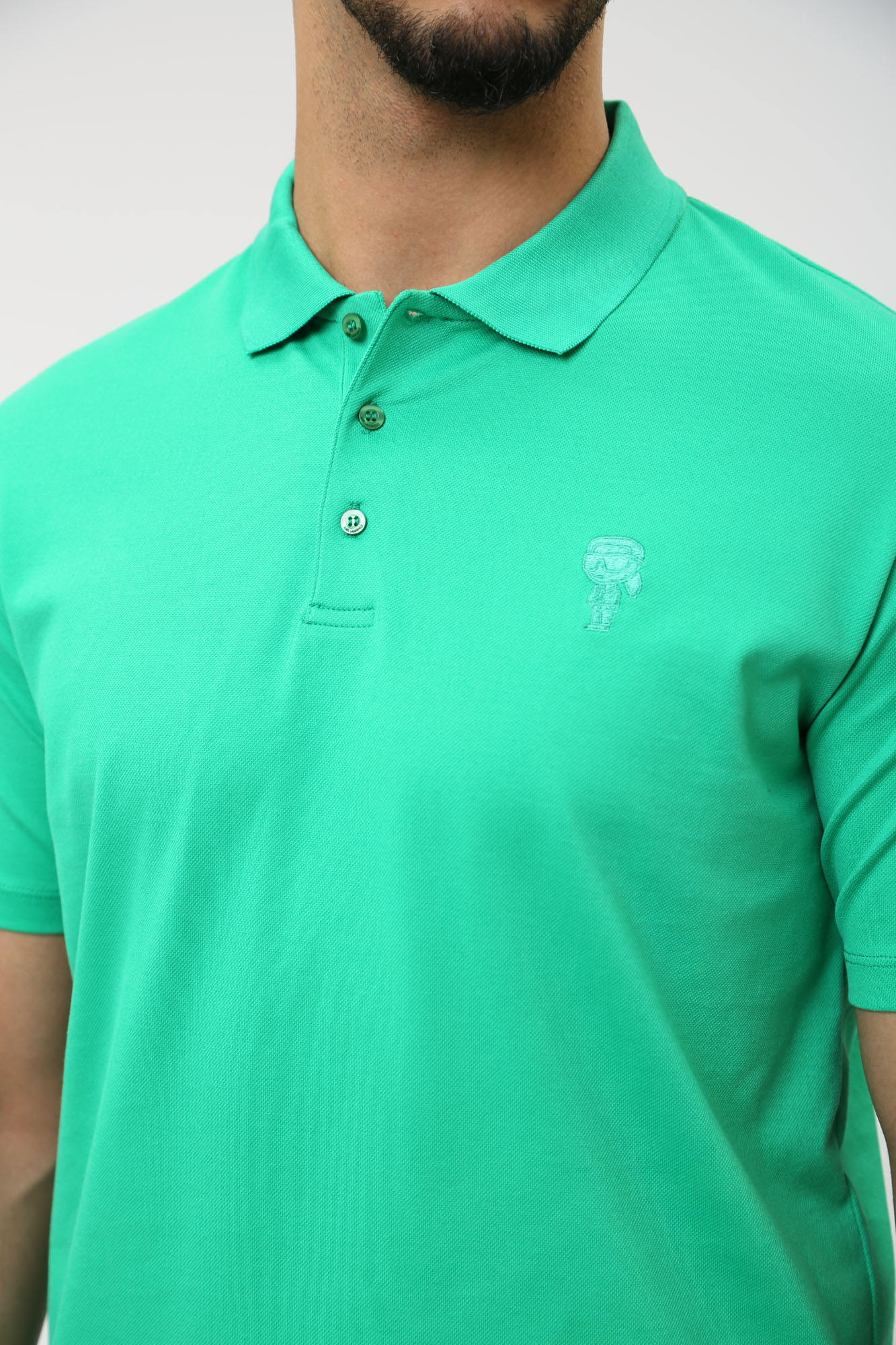 542232_745028 Поло Karl Lagerfeld Зеленый