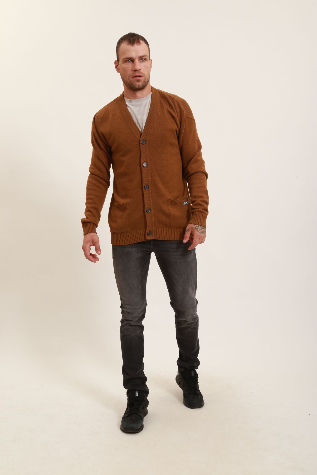 12193531 Кардиган Jack & Jones Коричневый