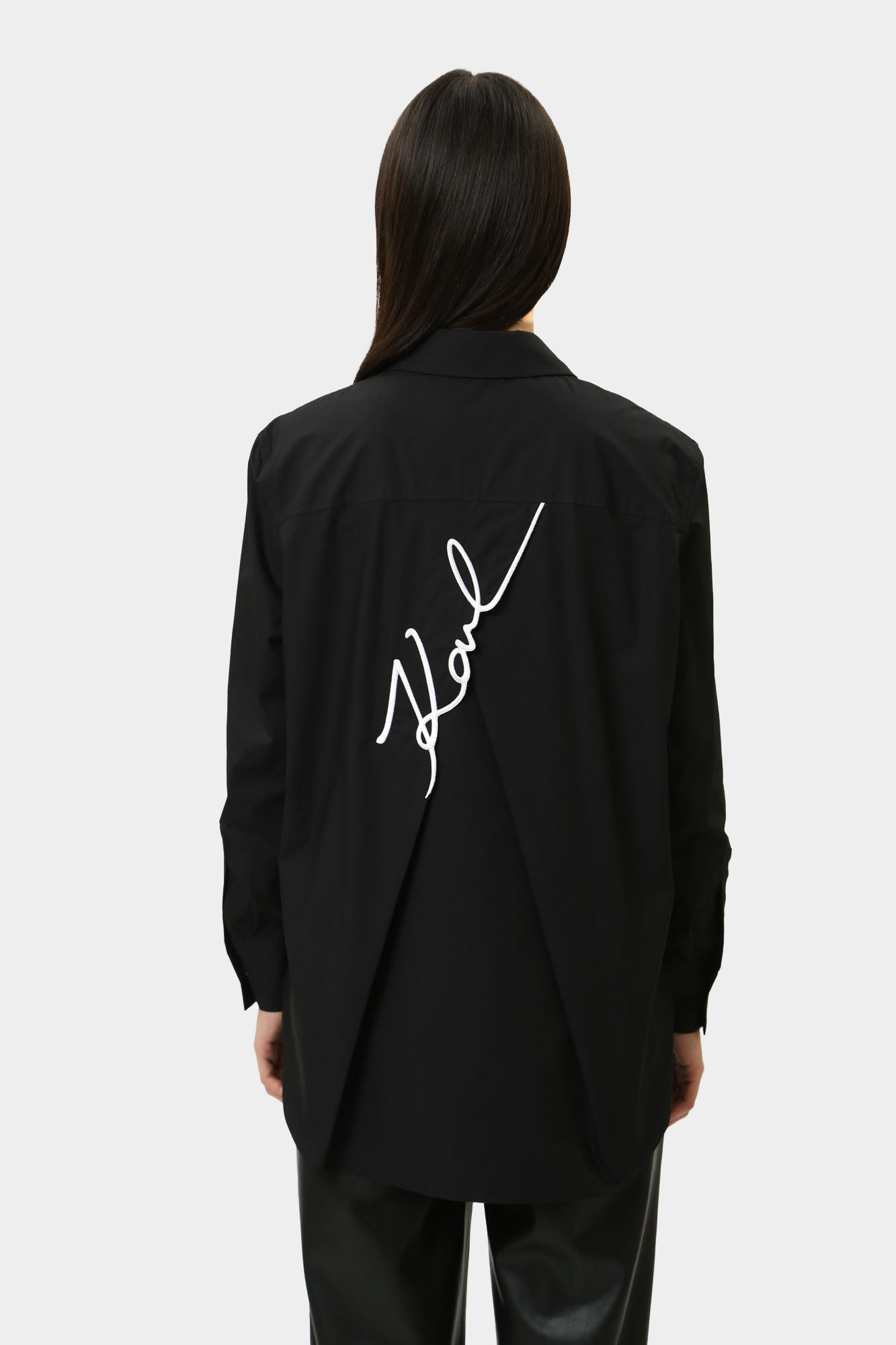 245W1603 рубашка с длинным рукавом karl lagerfeld 