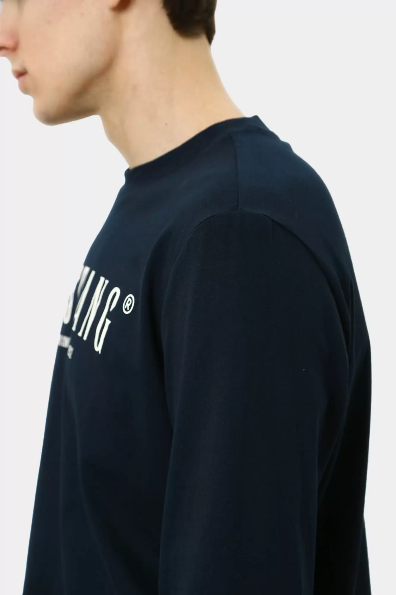 1015843 Лонгслив Mustang Синий