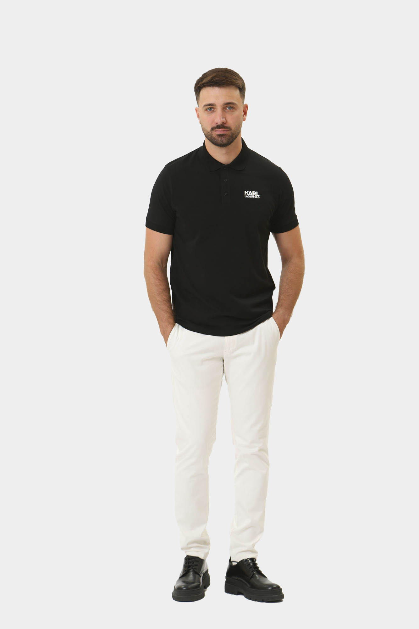 543235_745088 Поло Karl Lagerfeld Черный