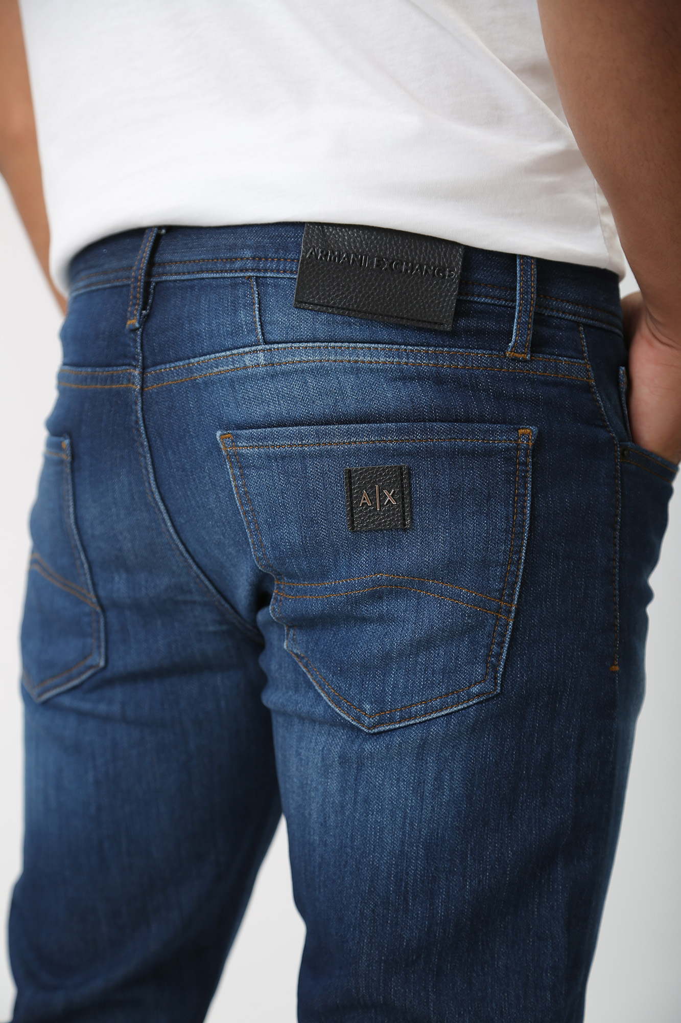 6RZJ13_Z1TTZ Брюки джинсовые Armani Exchange Синий