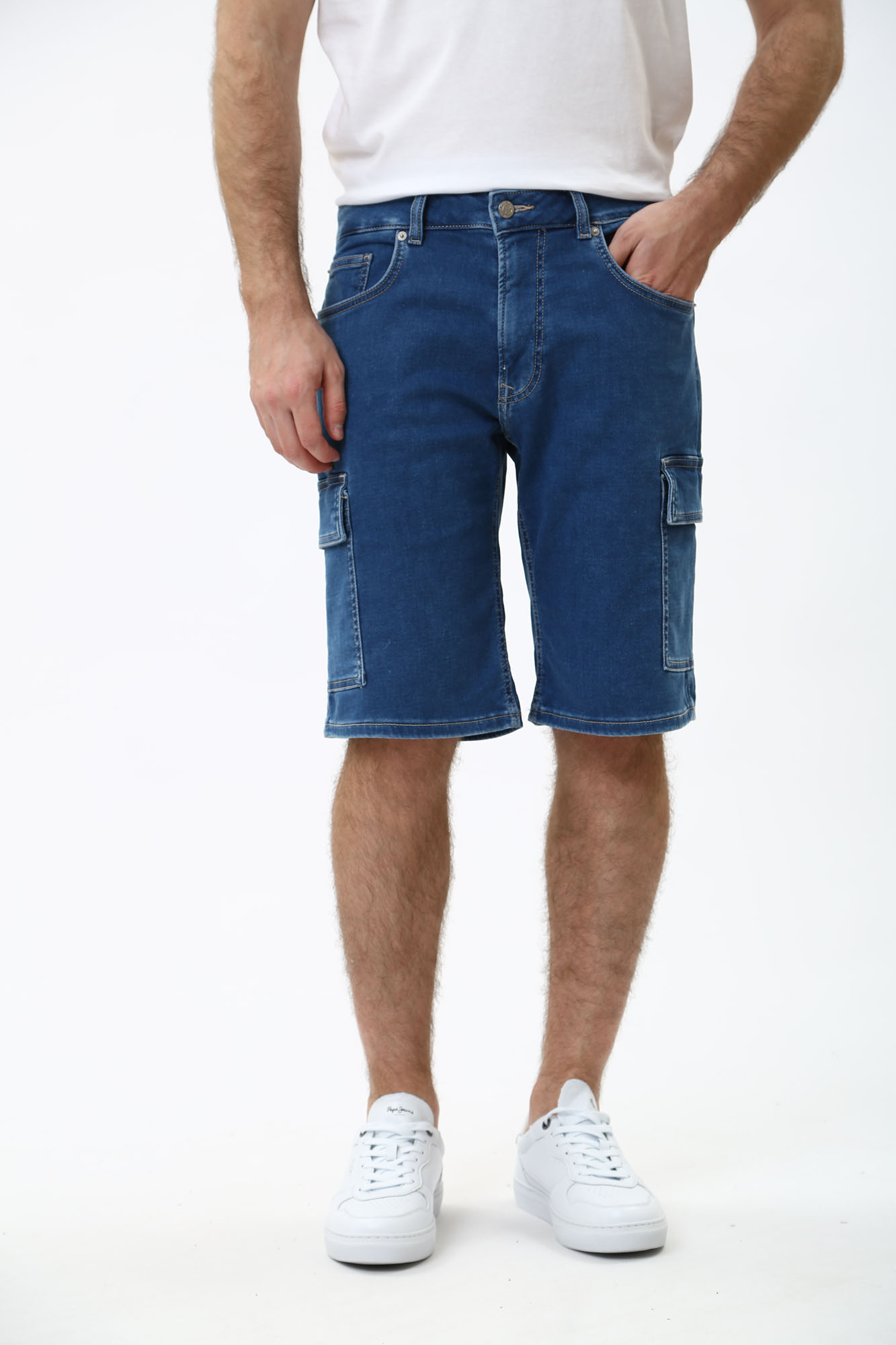 PM80108 Шорты джинсовые Pepe Jeans Синий