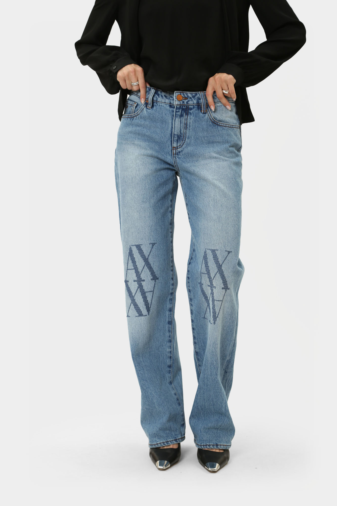6DYJ52_Y19KZ_1500 брюки джинсовые armani exchange 