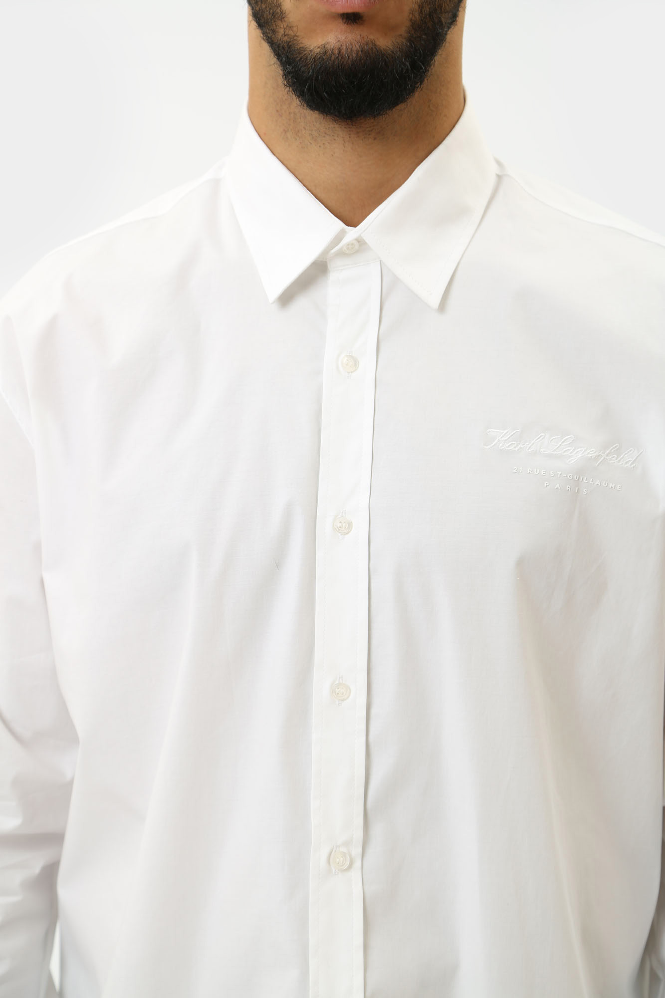 544600_605940 Рубашка с длинным рукавом Karl Lagerfeld Белый