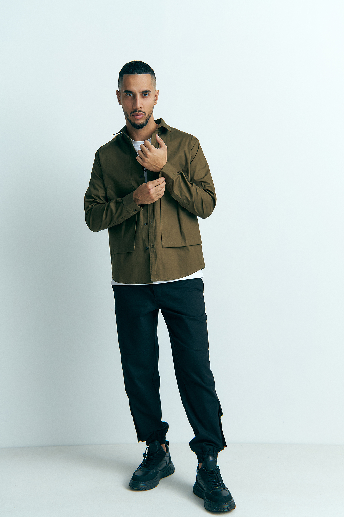 M-232-TH-56-0173 Рубашка с длинным рукавом The Hills Хаки