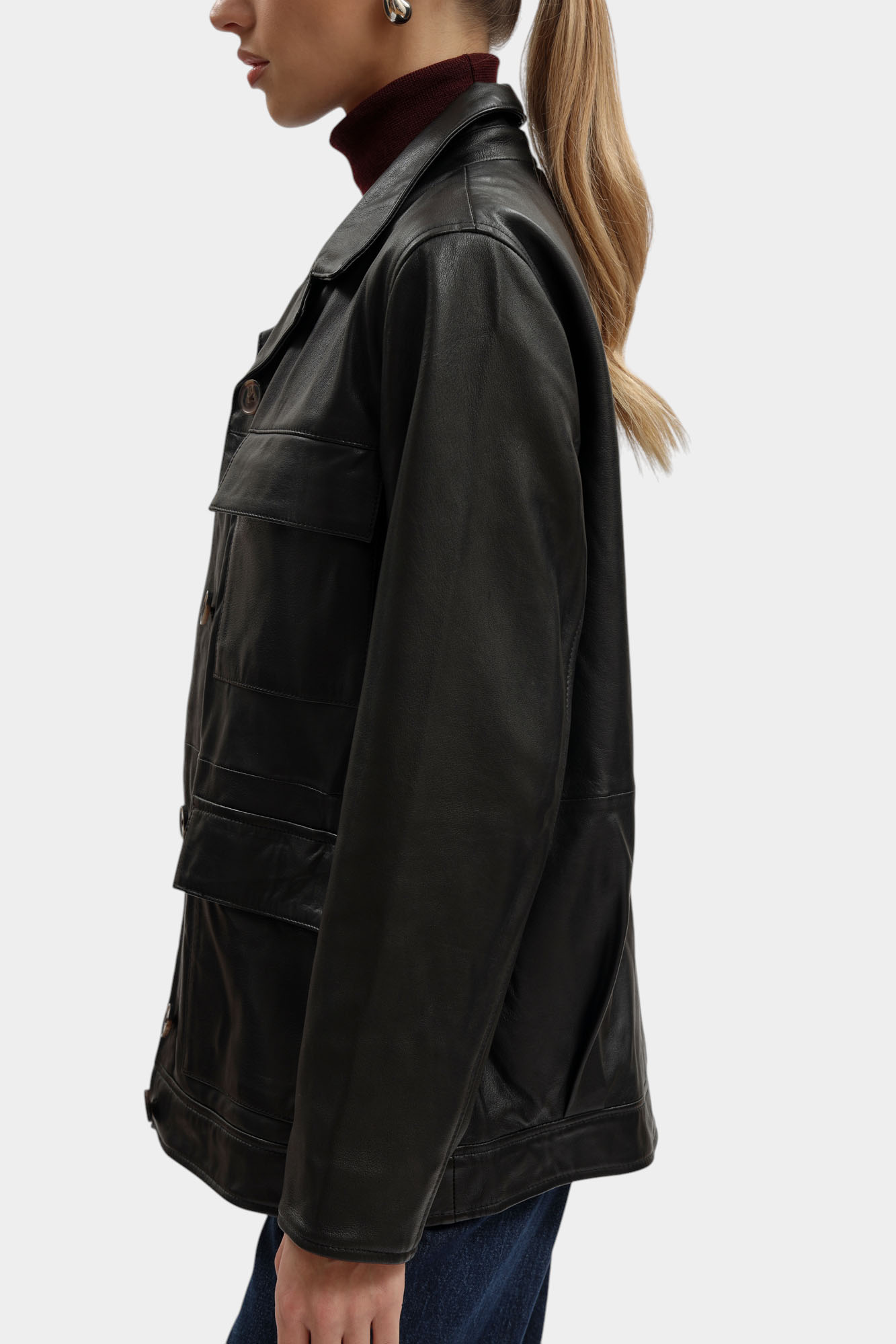 PL4024403 куртка кожаная pepe jeans 