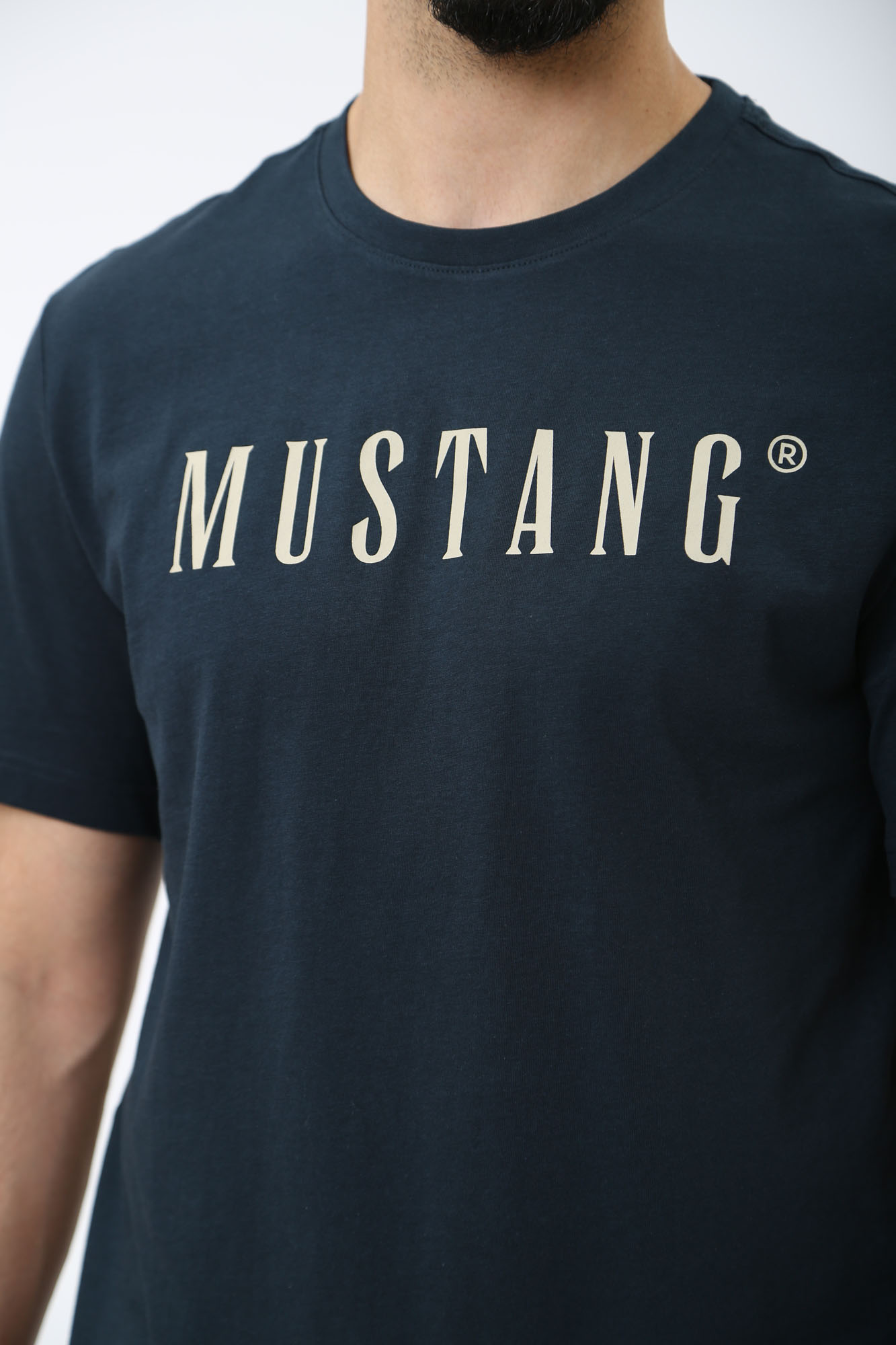 1014695 Футболка Mustang Синий