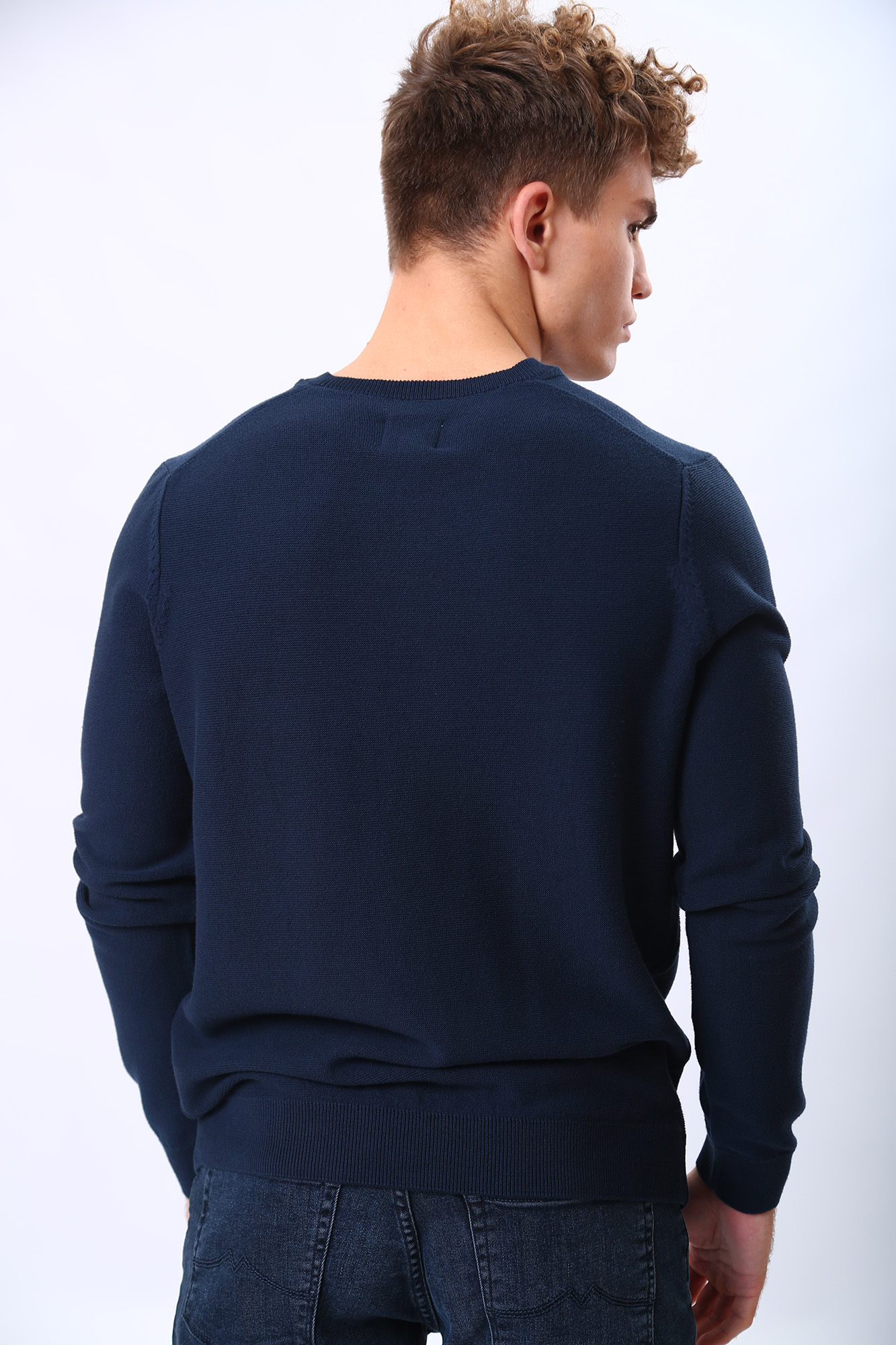 1012795 Джемпер Mustang Синий