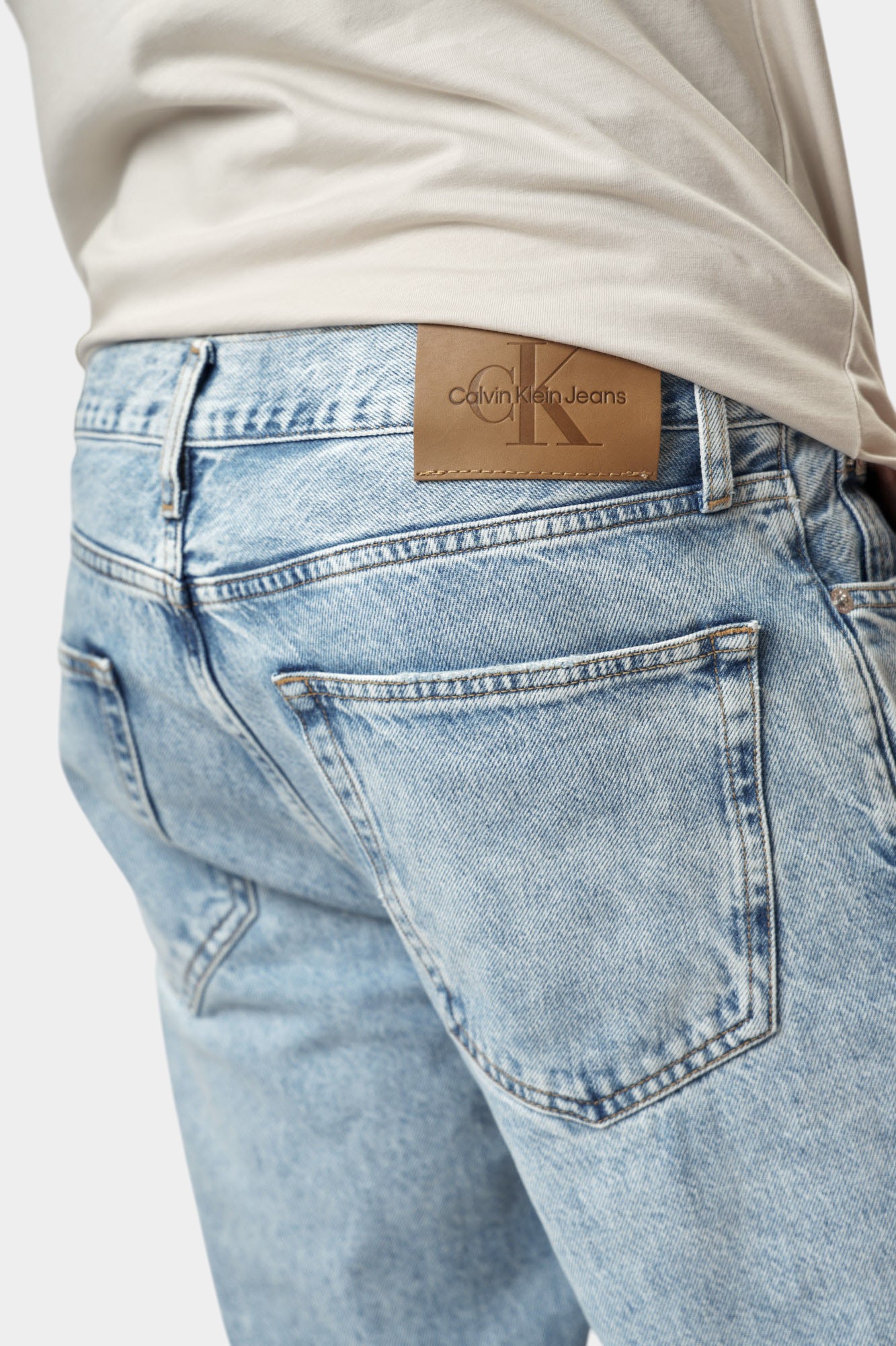J30J327014 Брюки джинсовые Calvin Klein Jeans Голубой