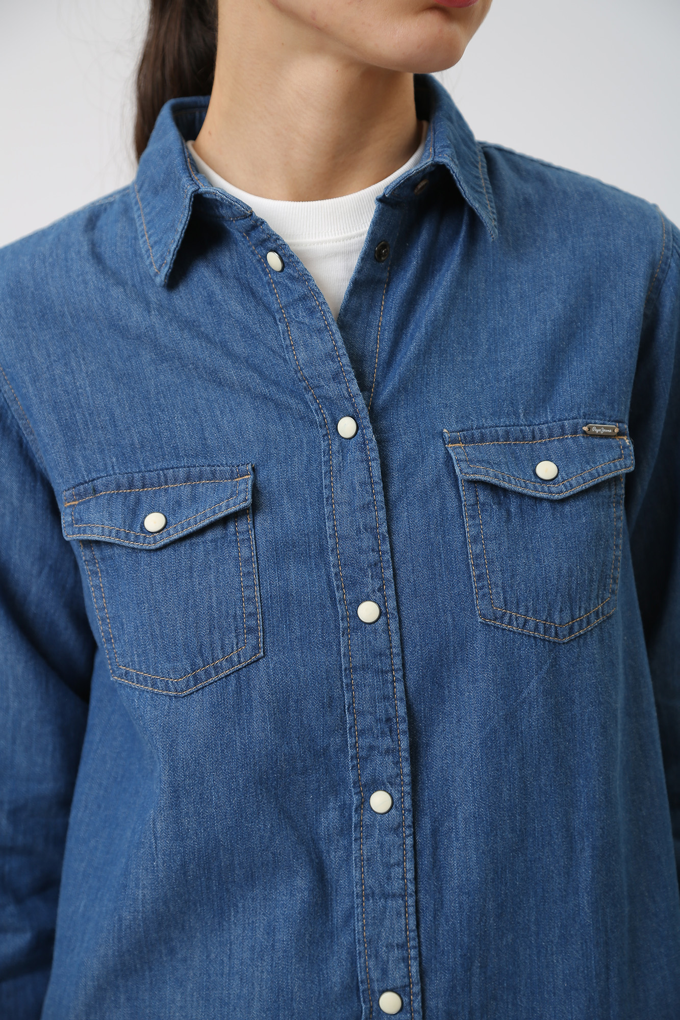 PL953377 платье джинсовое д/р pepe jeans 