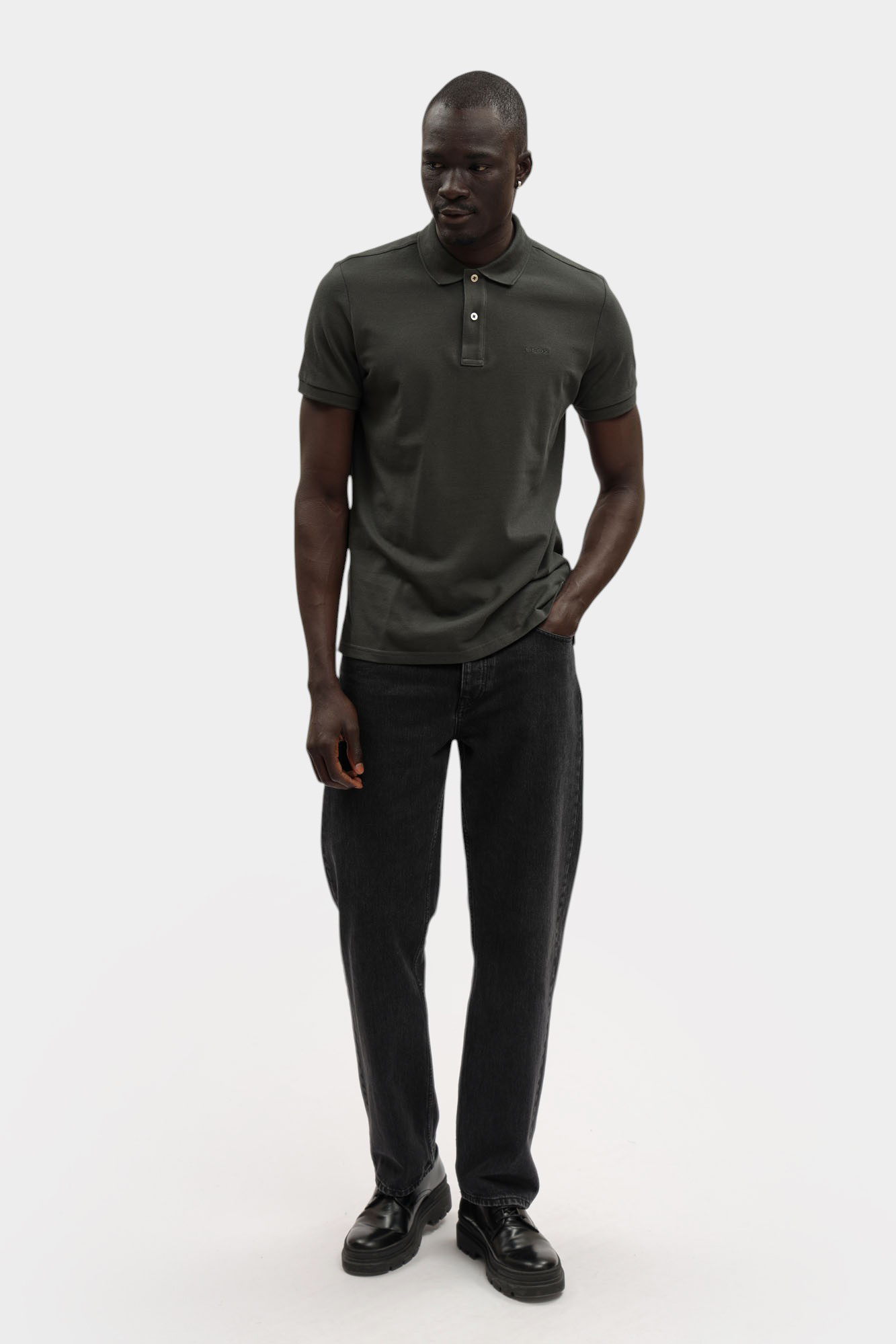 Поло Geox Зеленый