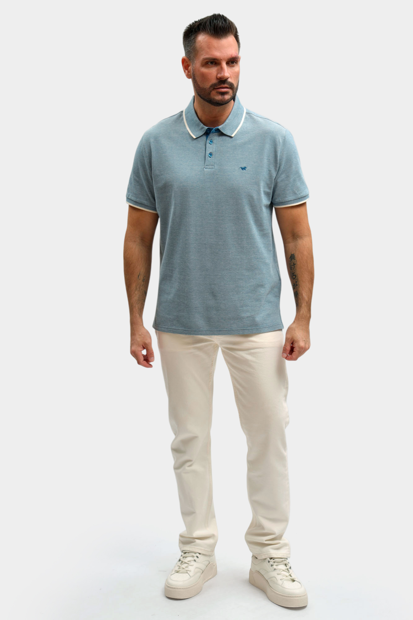 1017411 Поло Mustang Синий