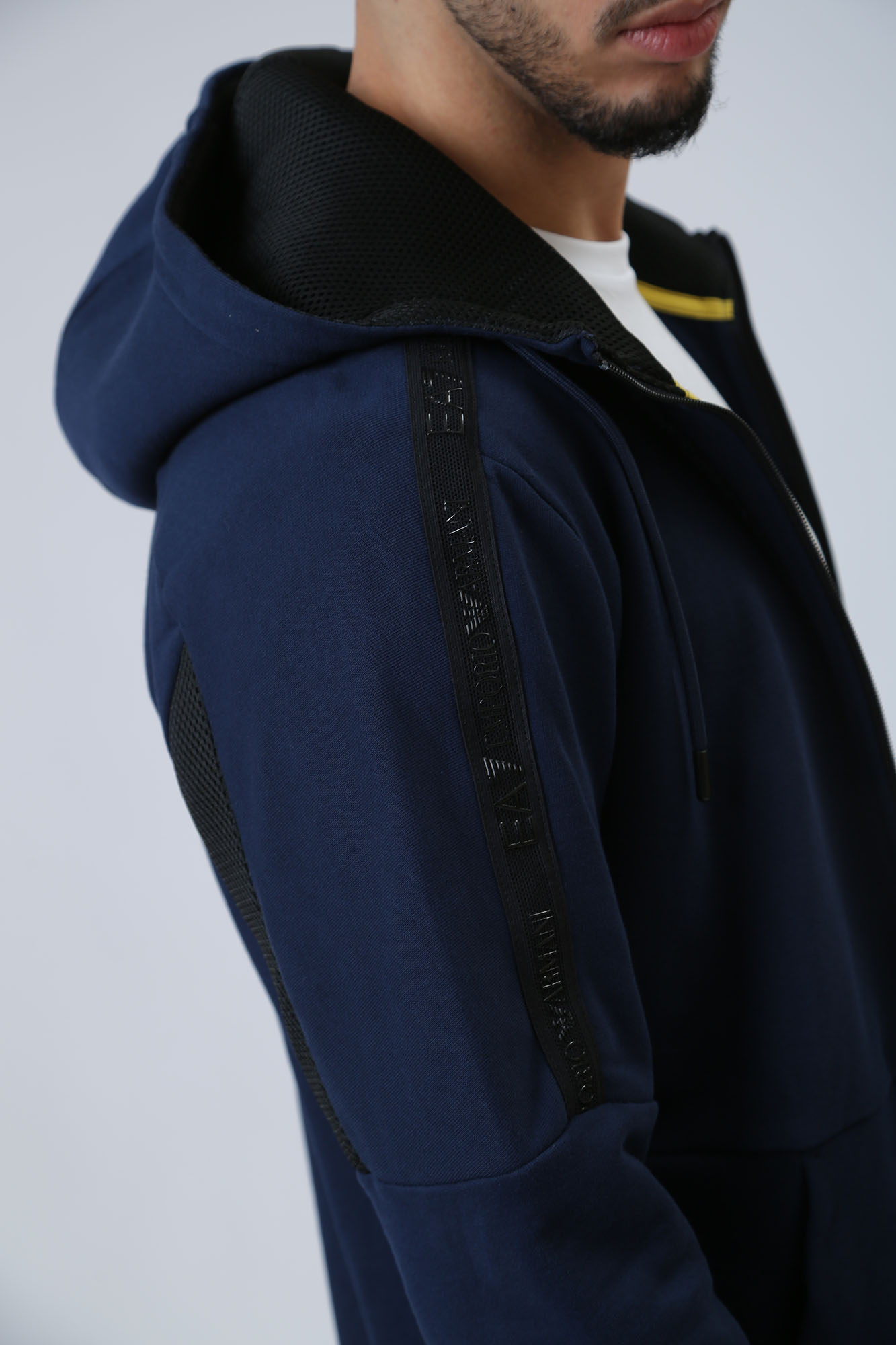 3DPM88_PJEQZ Толстовка с капюшоном EA7 Синий