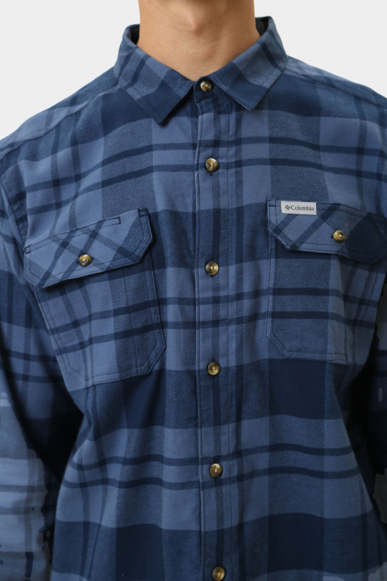 1861581 Рубашка с длинным рукавом Columbia Синий