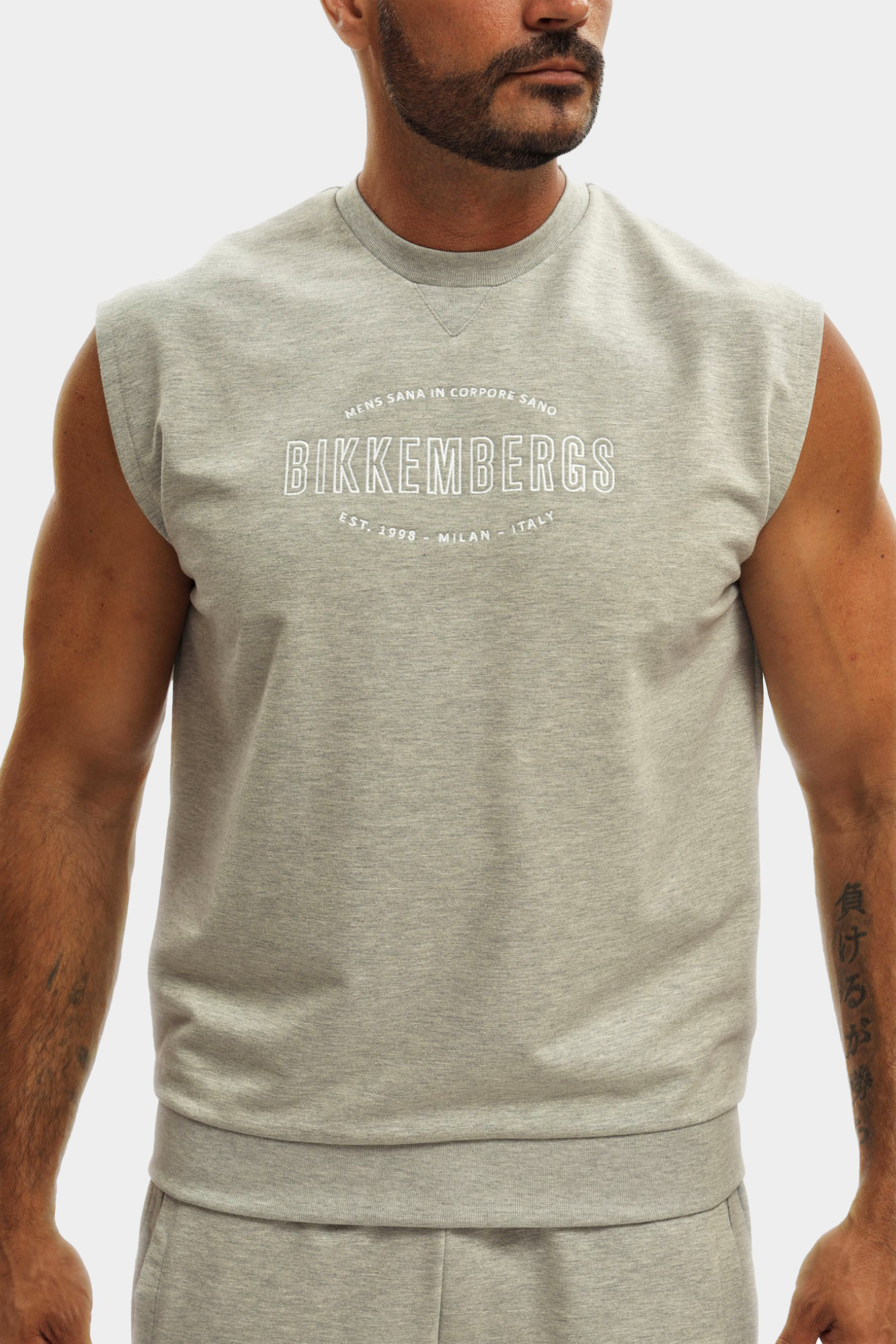 BMF0844 Толстовка Bikkembergs Серый
