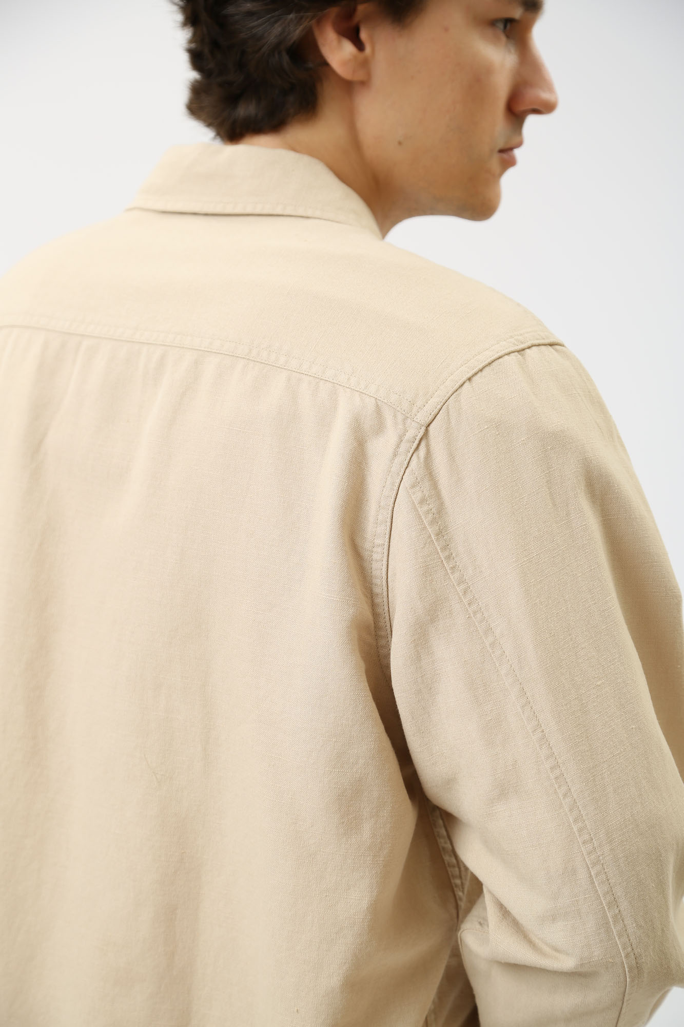 1014775 Рубашка с длинным рукавом Mustang Бежевый