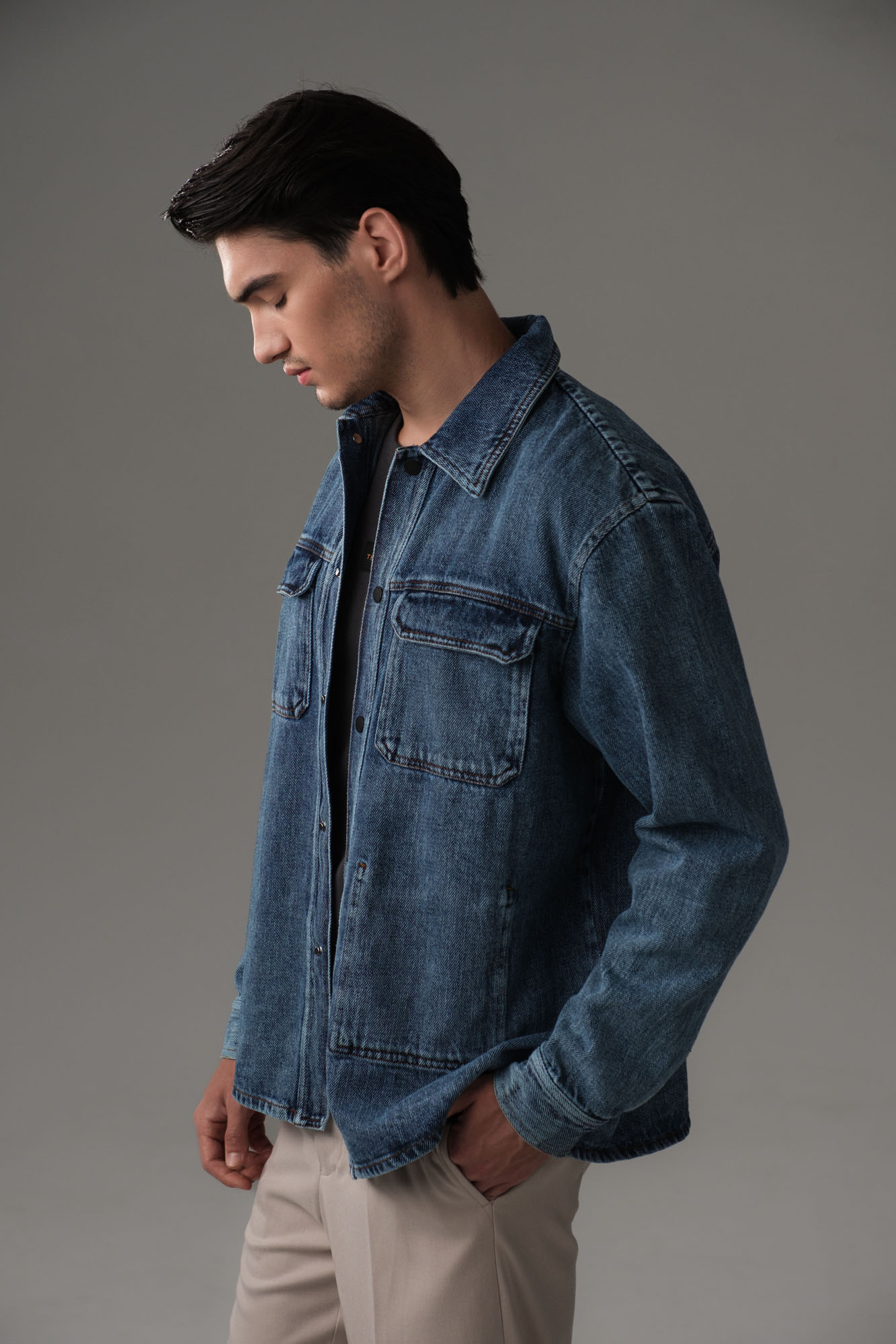 M-242-TH-56-0059 Рубашка с длинным рукавом The Hills Синий