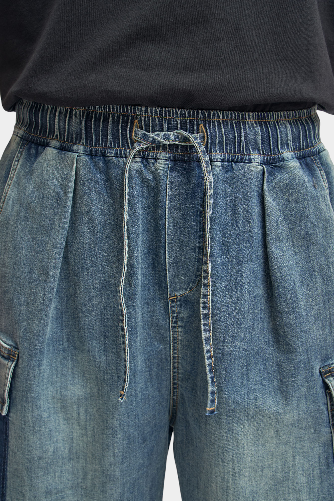 M-261-FT-56-FF003 Шорты джинсовые The Hills Синий