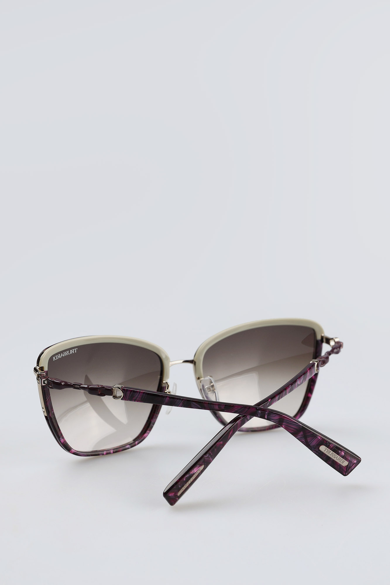 Trussardi-534-492 Очки с футляром Trussardi Коричневый