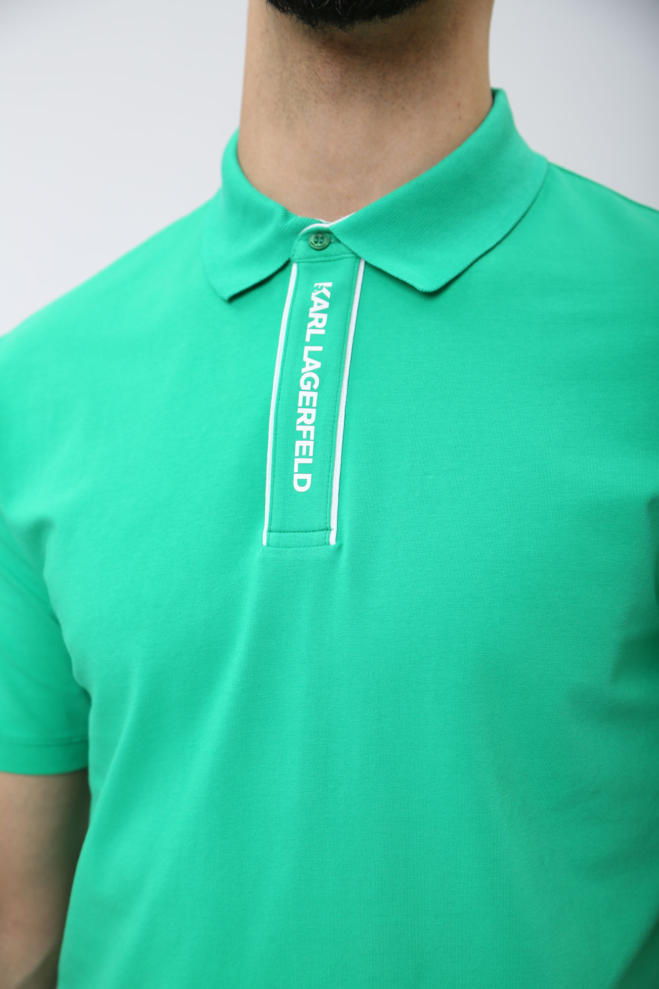 542221_745017 Поло Karl Lagerfeld Зеленый