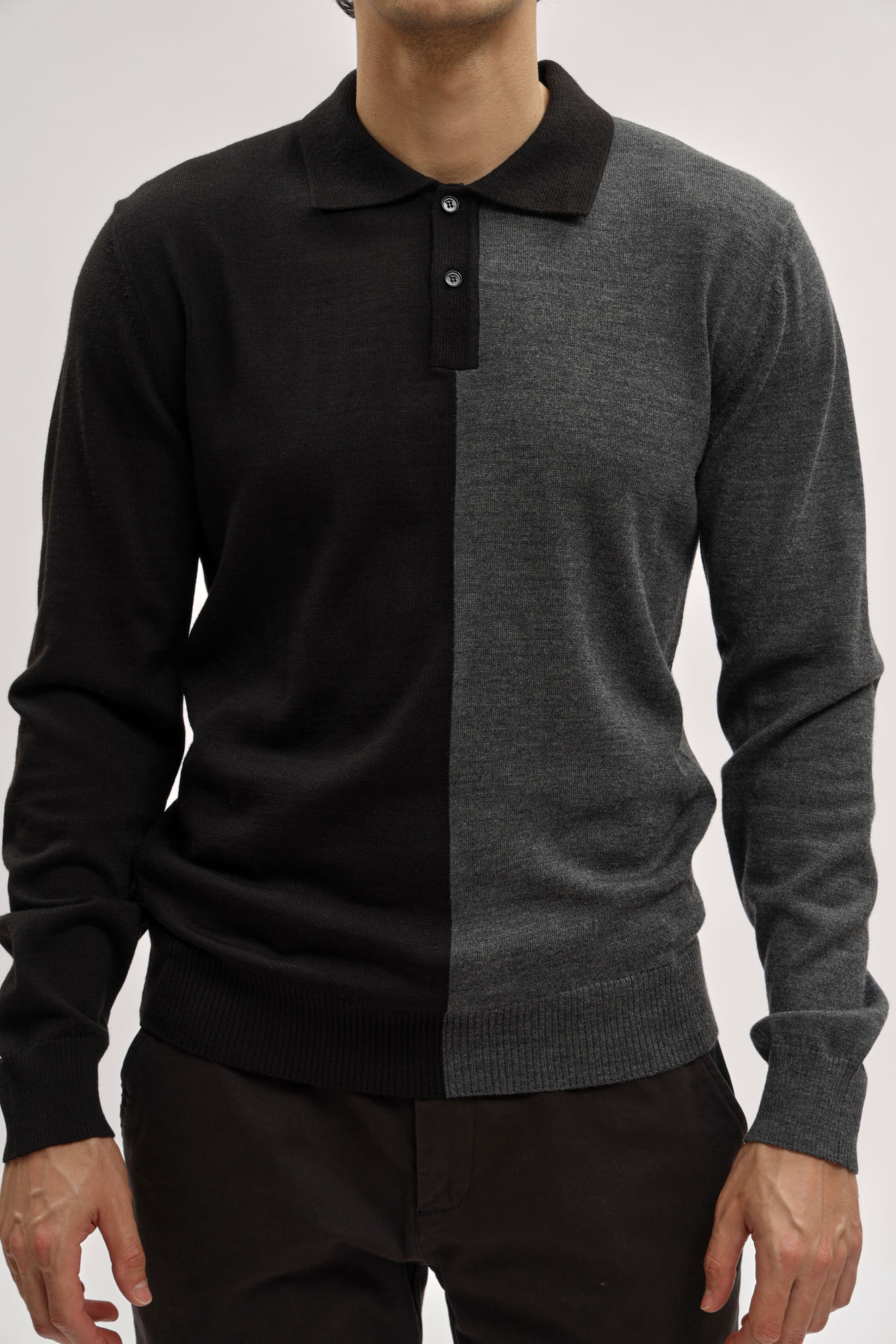 BMM1142 Поло с длинным рукавом Bikkembergs Черный