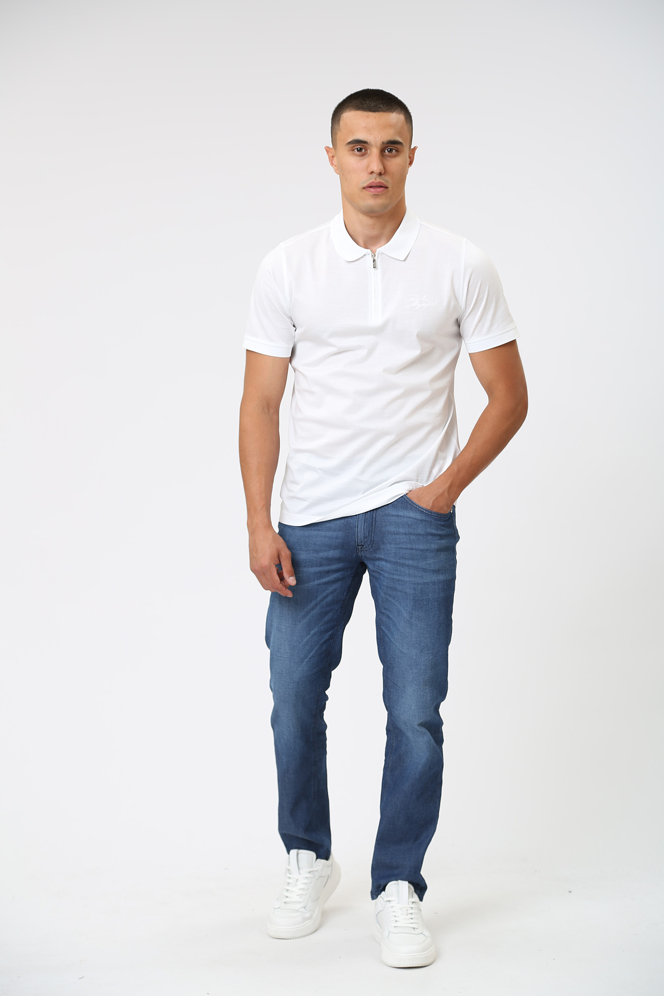 533200_745080 Поло Karl Lagerfeld Белый