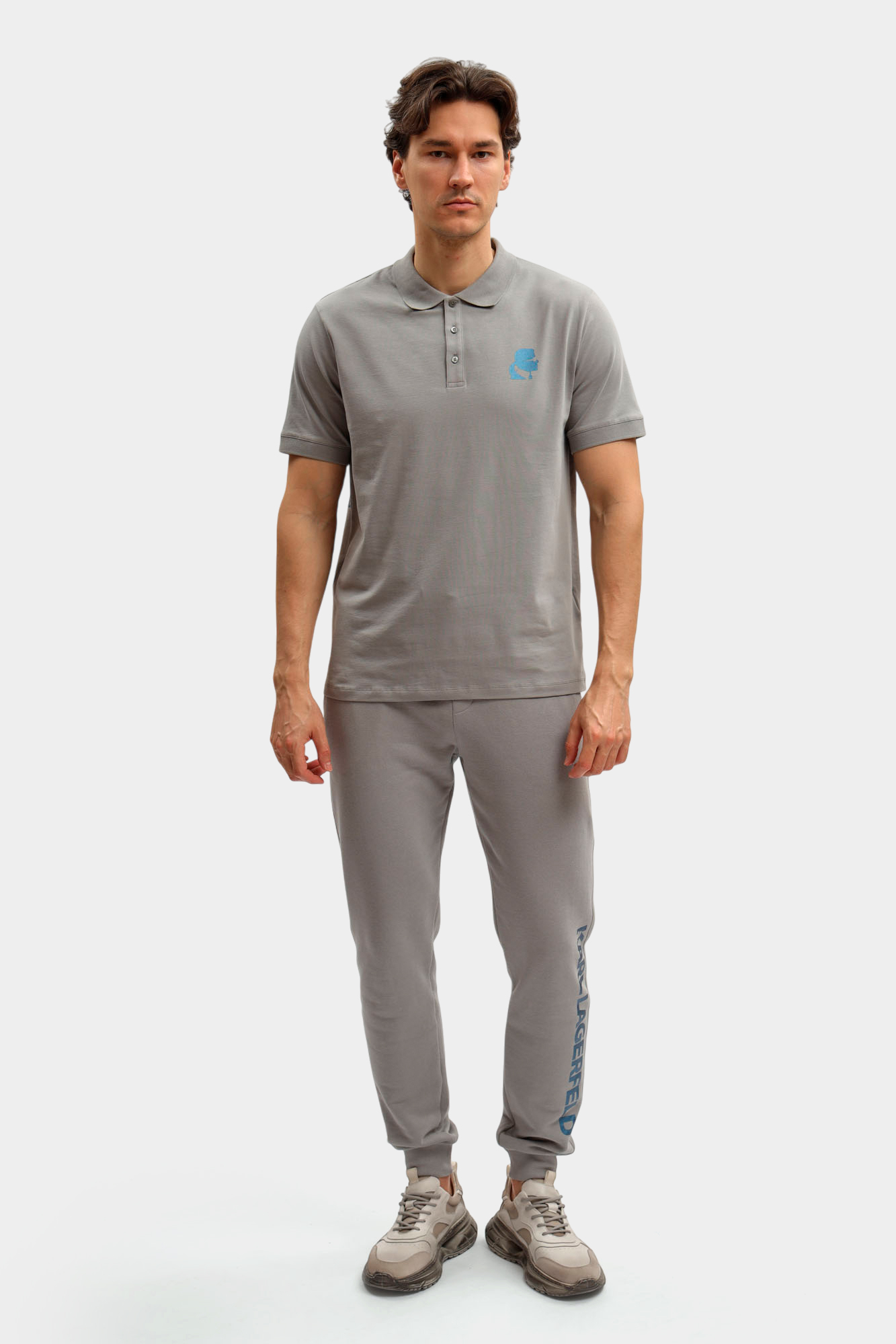 554235_745401 Поло Karl Lagerfeld Серый