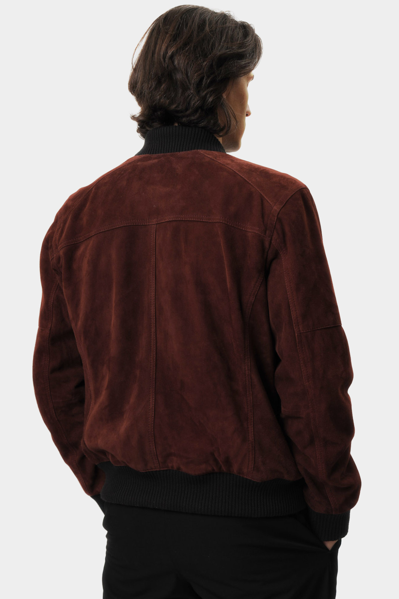 110151_80000677 Куртка кожаная Strellson Бордовый