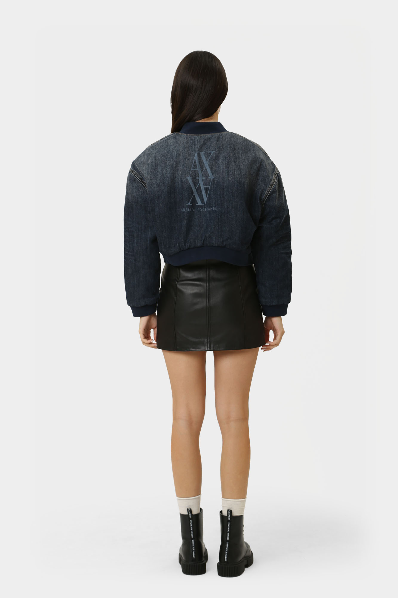 6DYB24_Y18DZ_1500 бомбер джинсовый armani exchange 