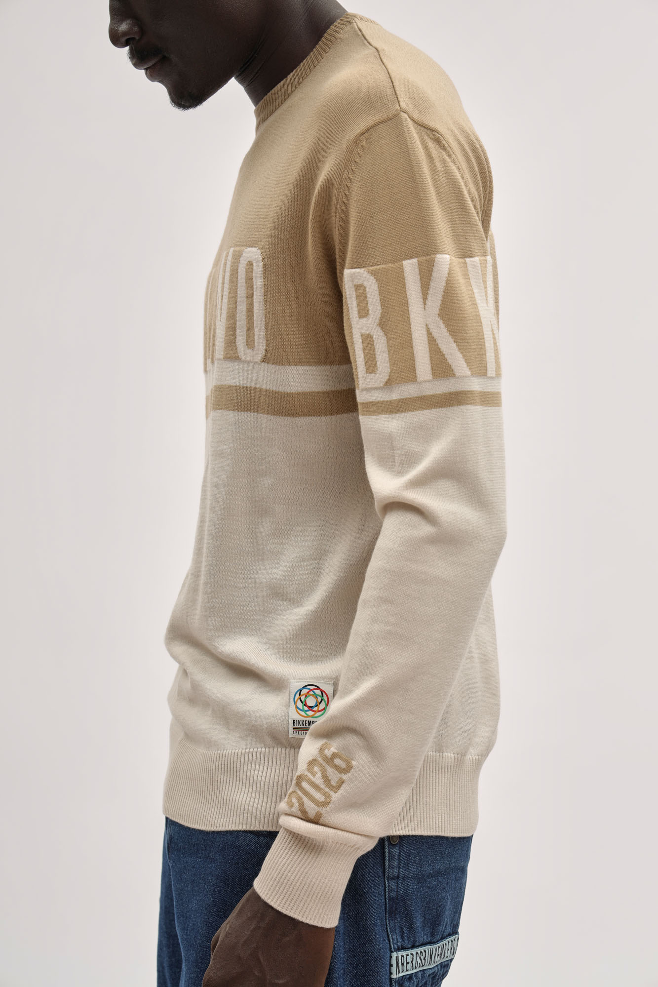 BMM1172 Джемпер Bikkembergs Бежевый