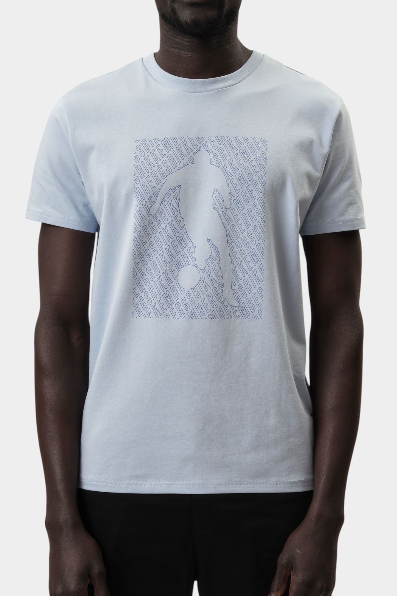 BMT0901 Футболка Bikkembergs Голубой