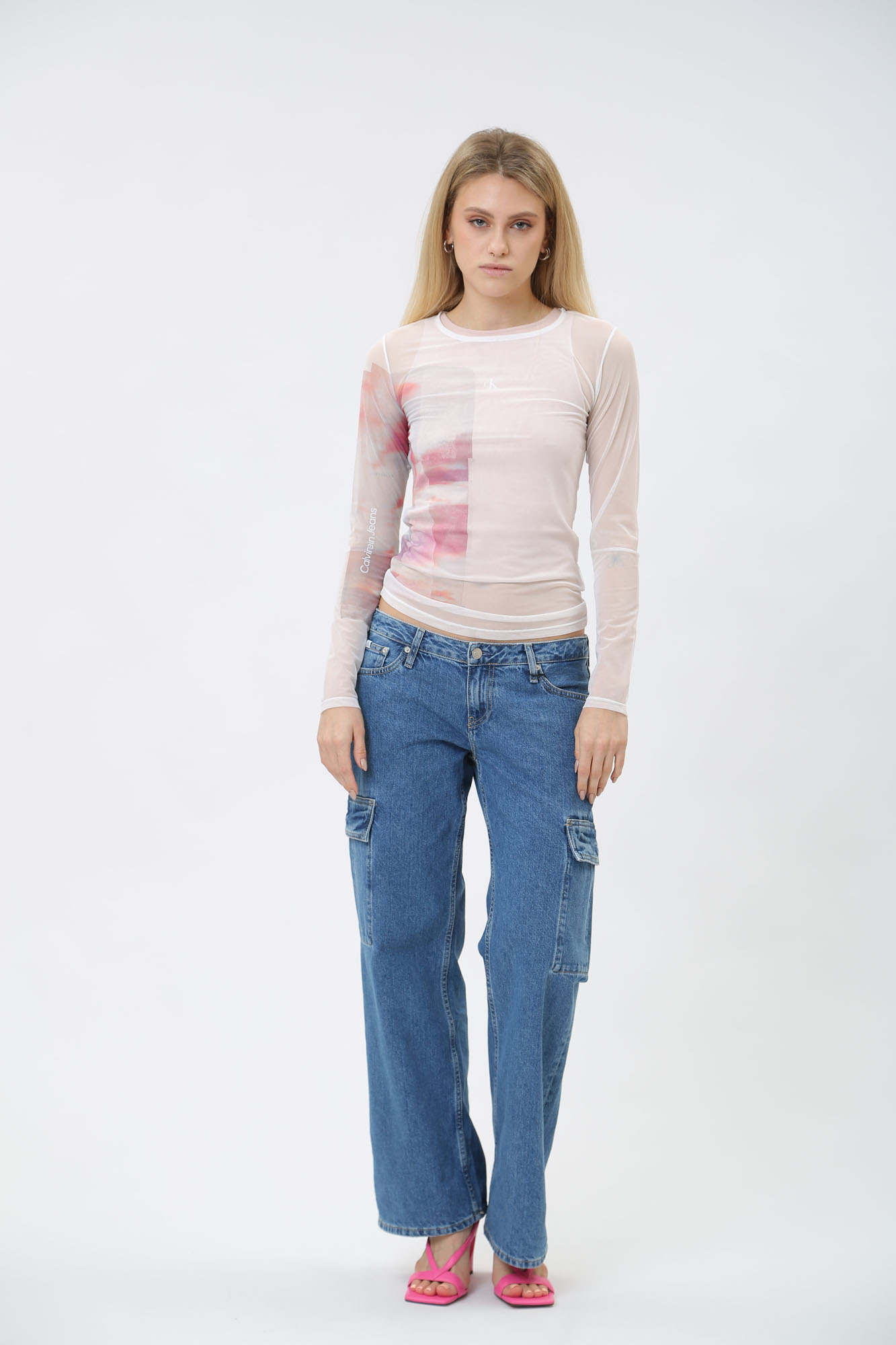 J20J223265 лонгслив calvin klein jeans 