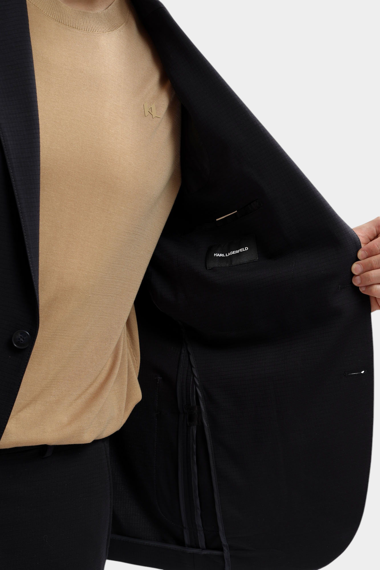 561034_155280 Пиджак классический Karl Lagerfeld Синий