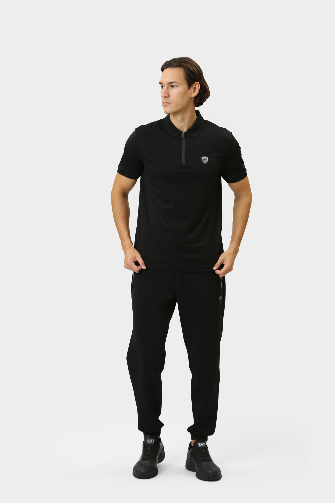 8NPF13_PJRGZ_1200 Поло EA7 Черный