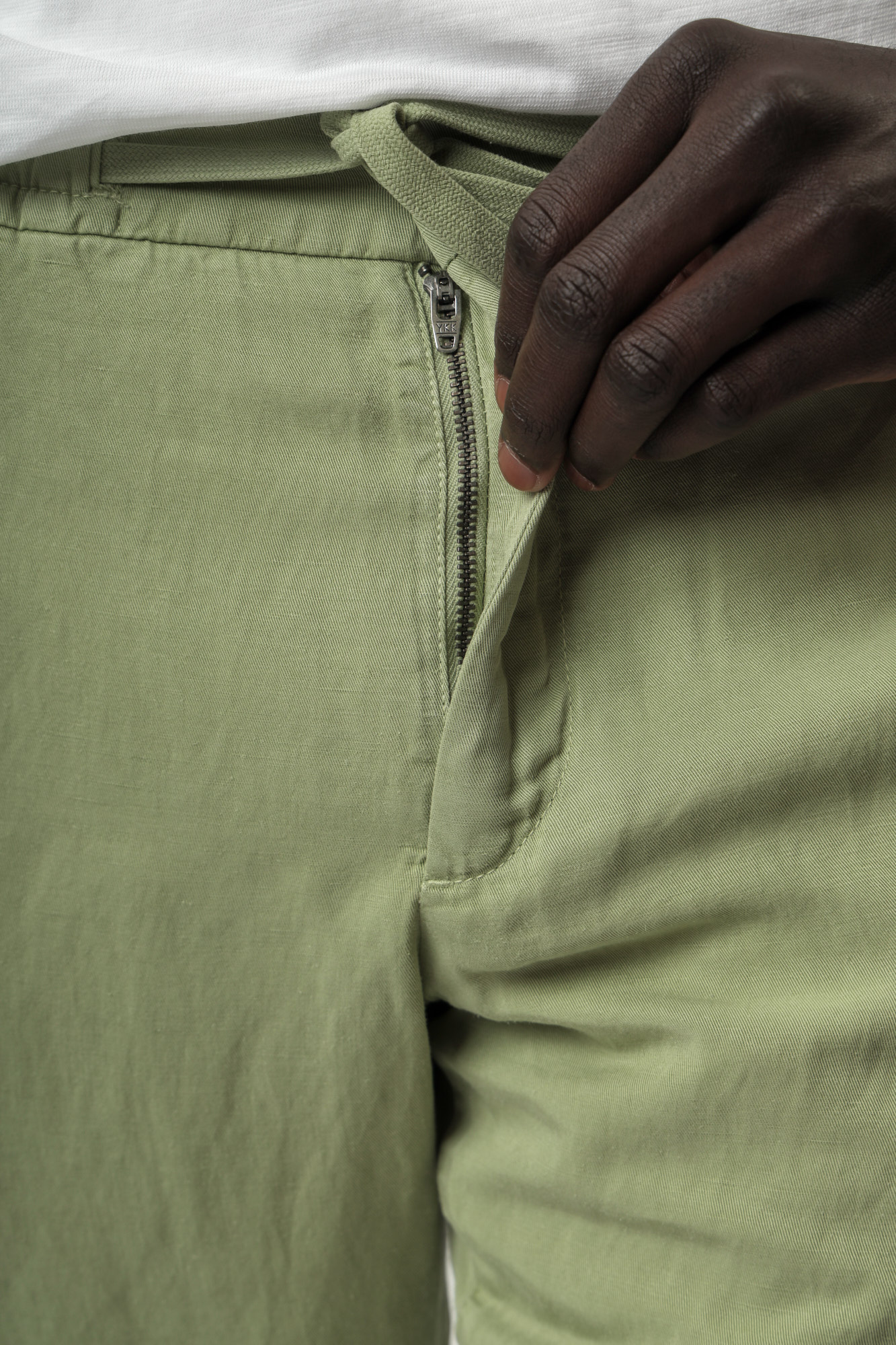 30046803_10015385 Брюки льняные Strellson Зеленый