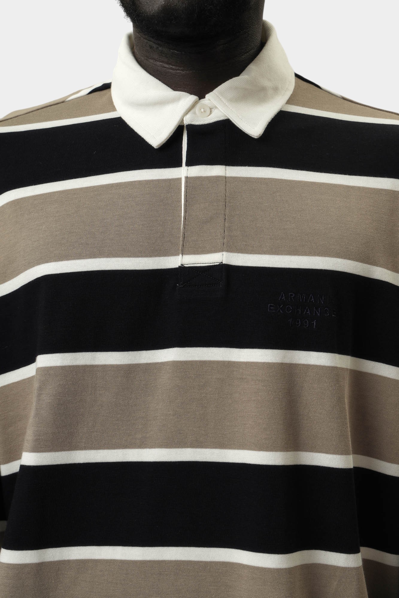 XM000463_AF13024 Поло с длинным рукавом Armani Exchange Бежевый